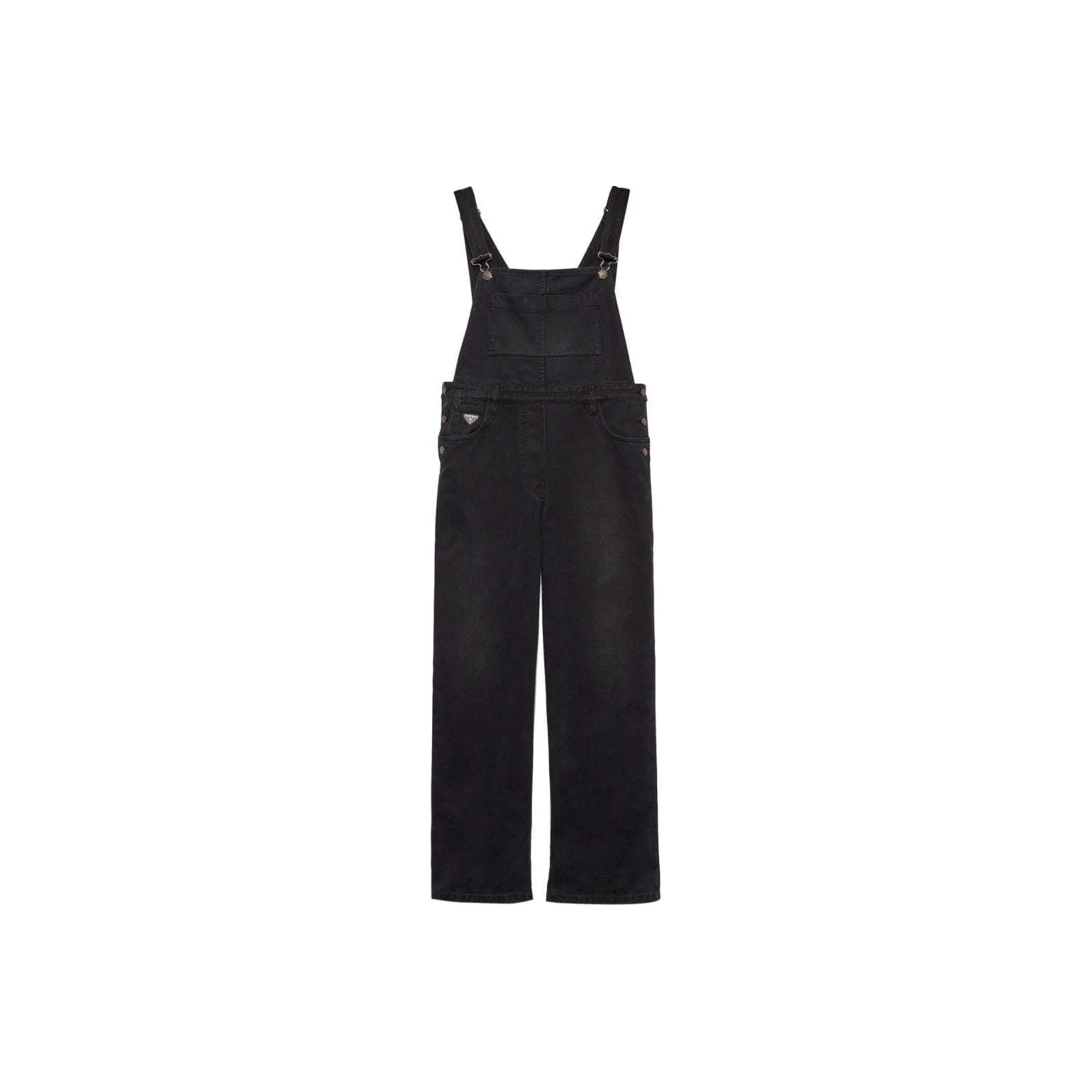 PRADA Triangle logo Denim Jumpsuit