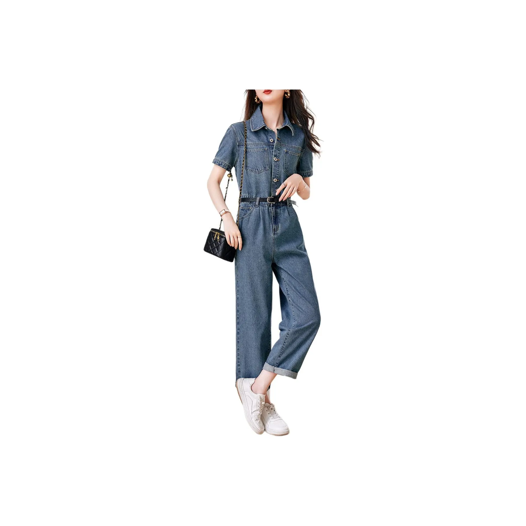 XWI Jumpsuit Women's Denim Blue