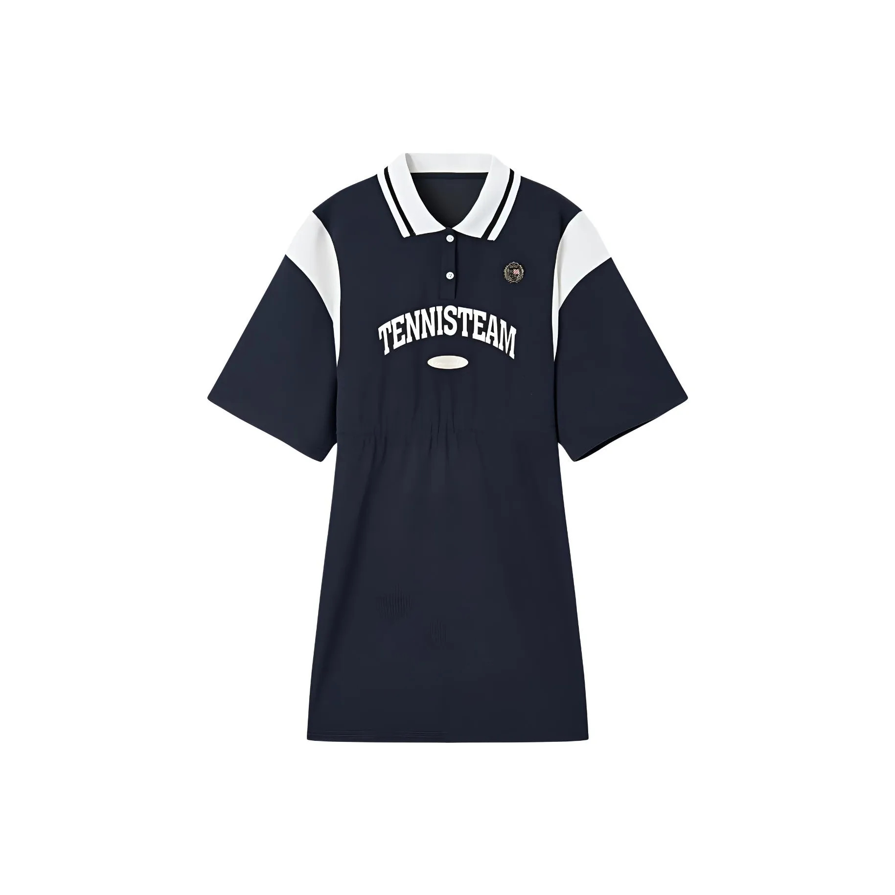 EICHITOO Short Sleeved Dress Women's Navy Blue & Contrast