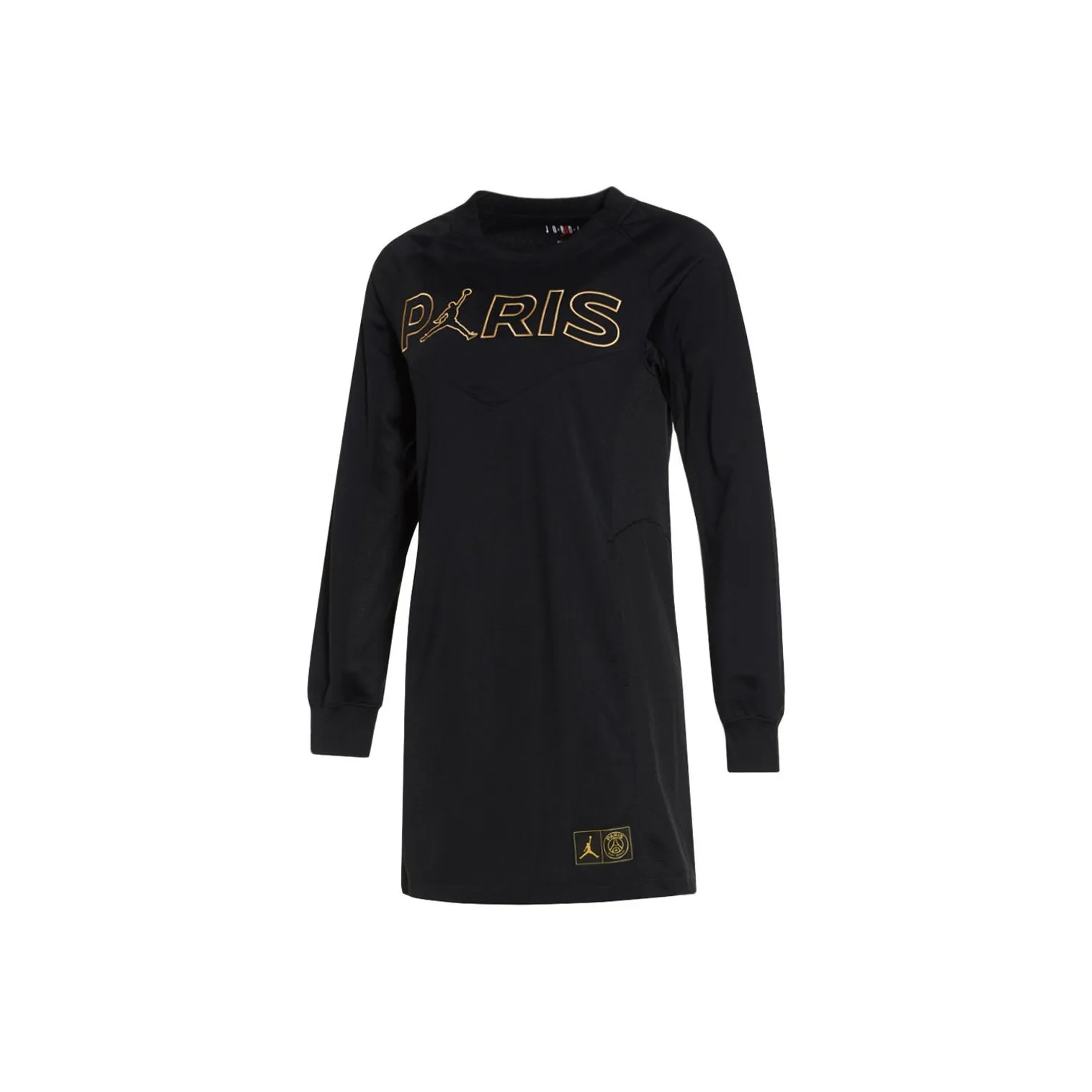 Джордан Длинный рукав Платье Женское Черное