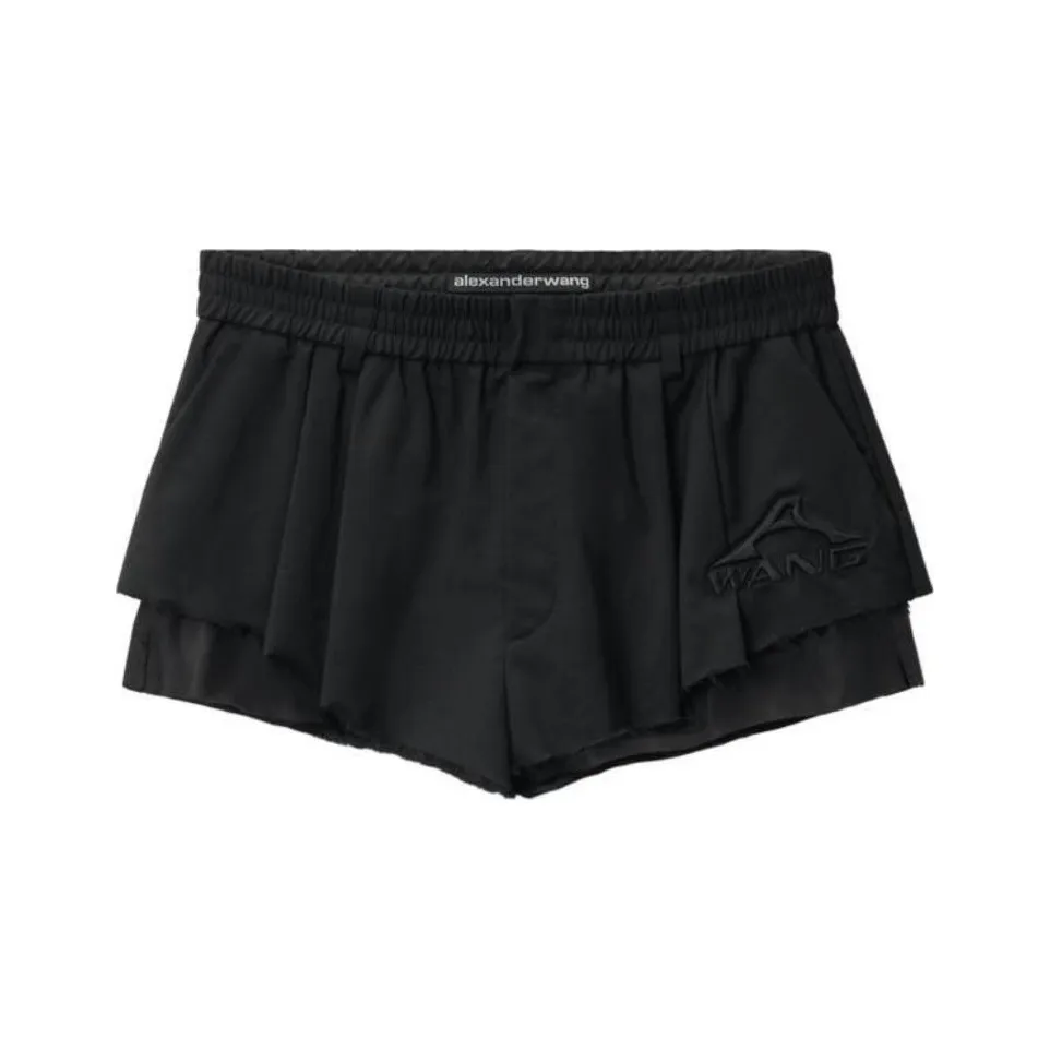 Alexander Wang Elasticated Sartorial Shorts Black
