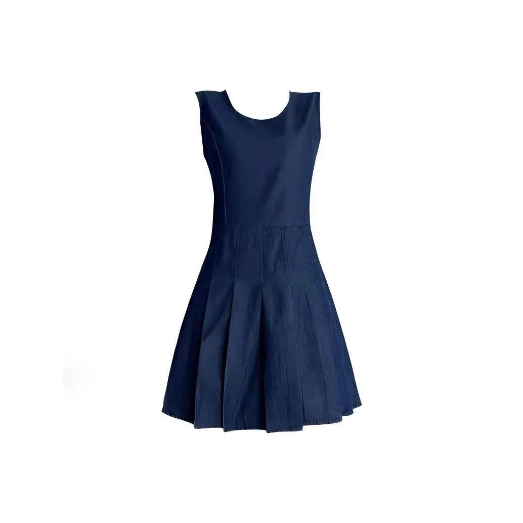 ONE PASS STUDIO Без рукавов Платье Женское Синее