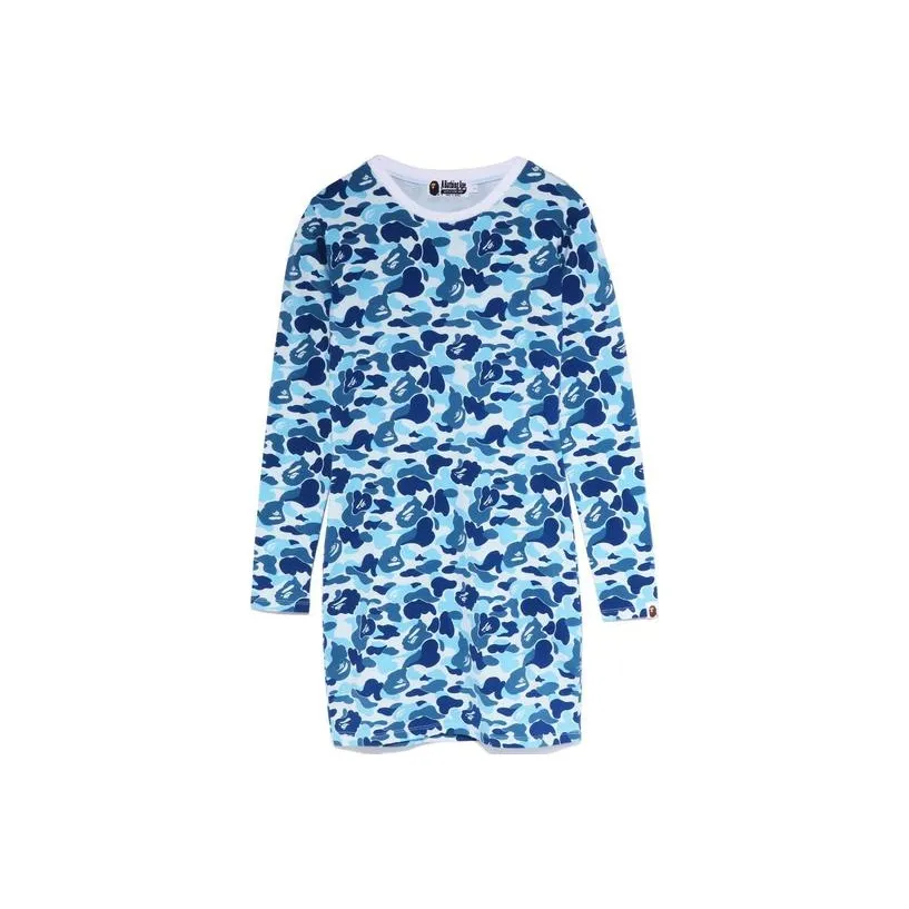 A BATHING APE Длинное платье с длинными рукавами, женское