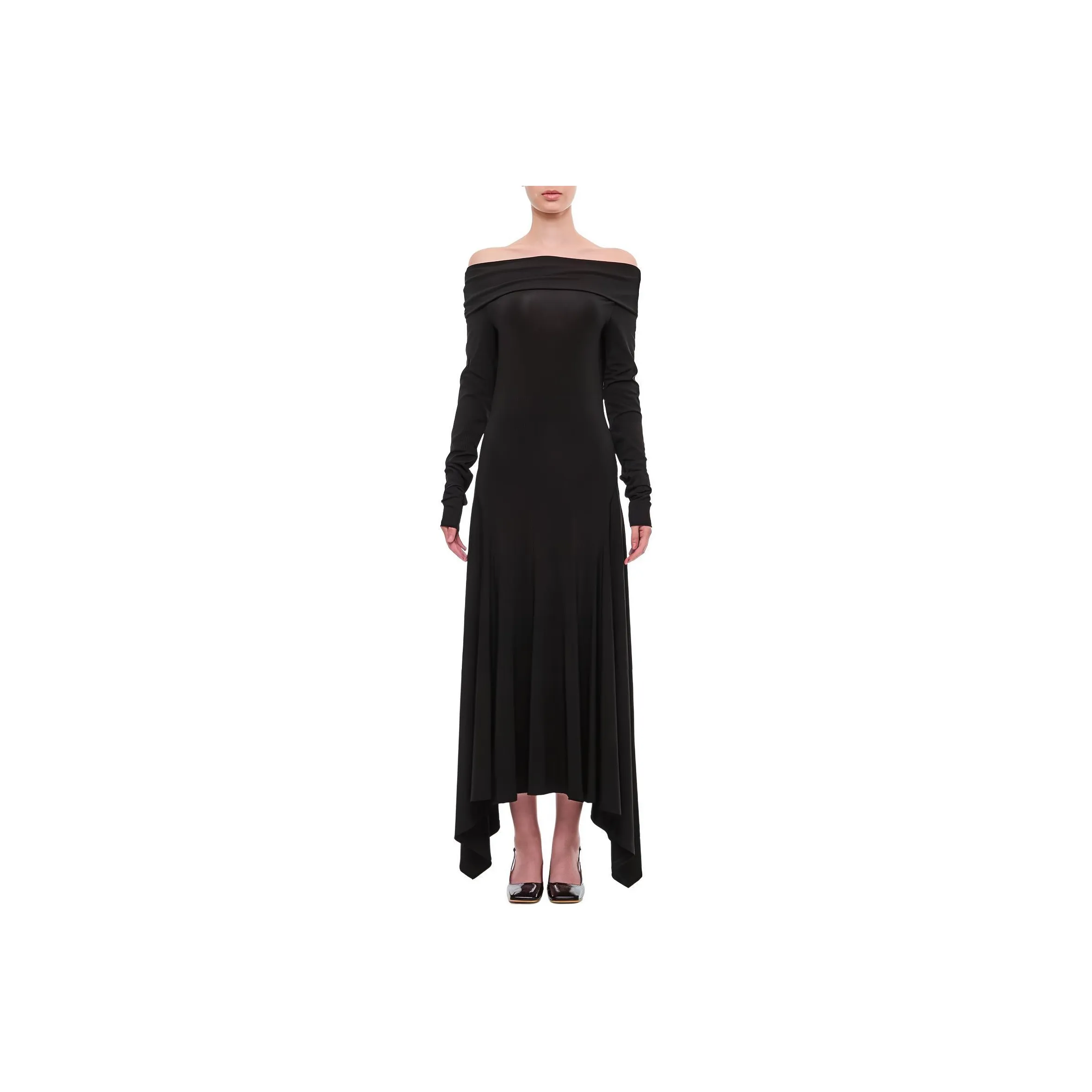MaxMara Long-Sleeved Dresses Women's Black