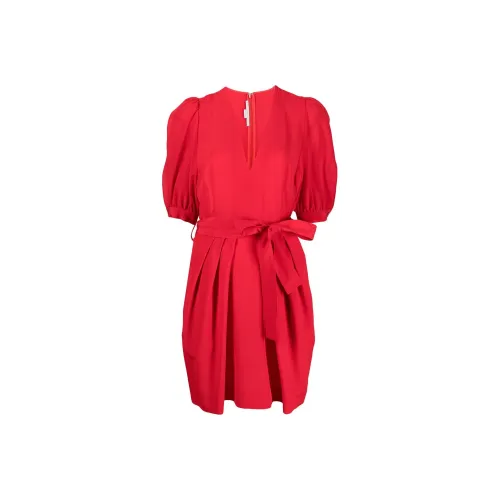 STELLA MCCARTNEY Red Женские Короткие Платья с Рукавами