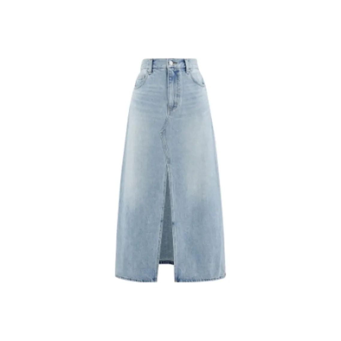 SLY Denim Long Skirt Women's Light Blue