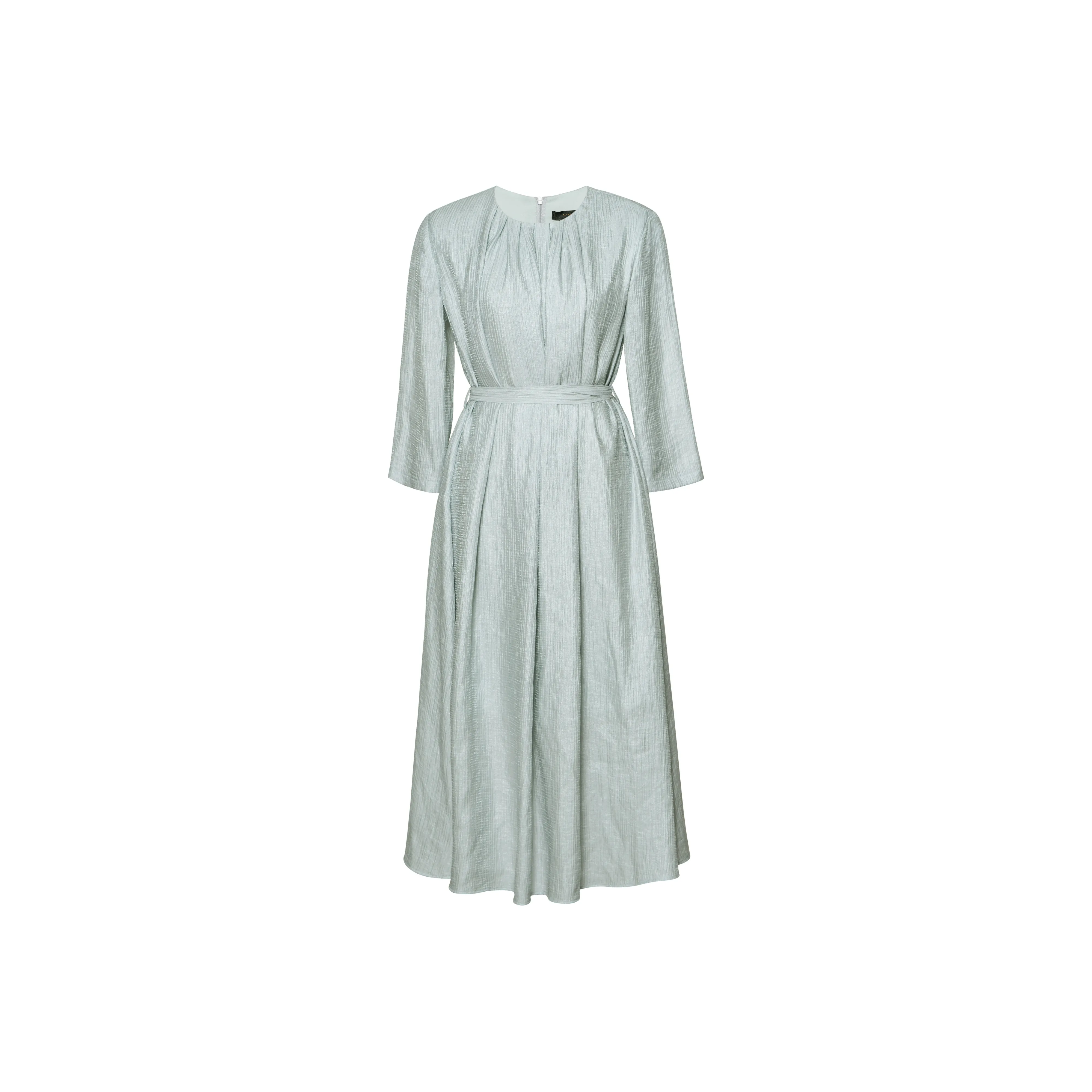 ROEYSHOUSE Длинное платье с длинными рукавами женское светло-зеленое