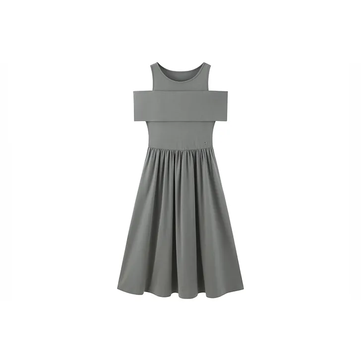 PEACEBIRD Серые Женские Платья без рукавов