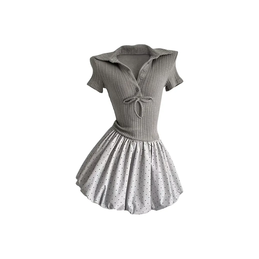 COSYISM Короткое платье с короткими рукавами женское