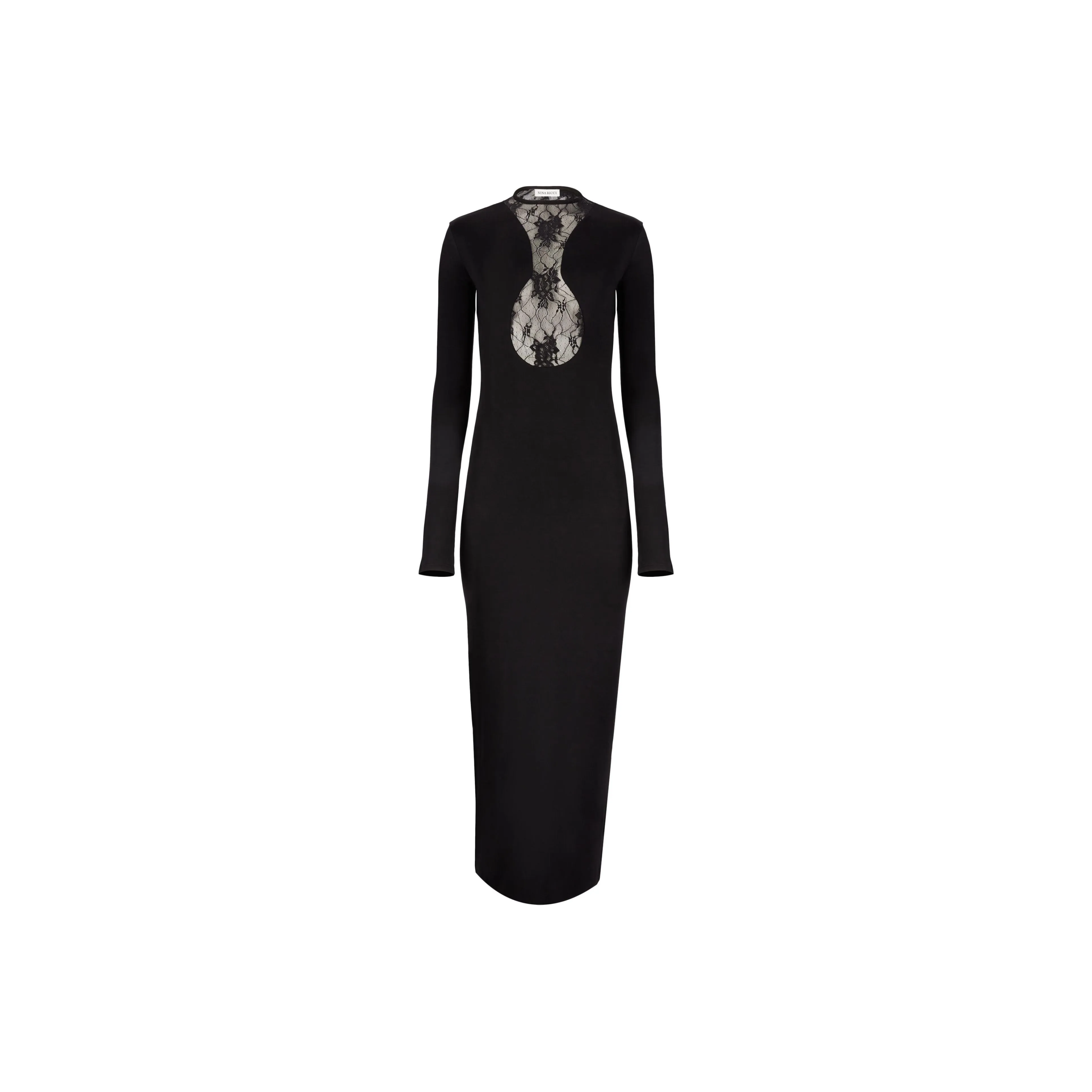 NINA RICCI Lace panelling Maxi Dress