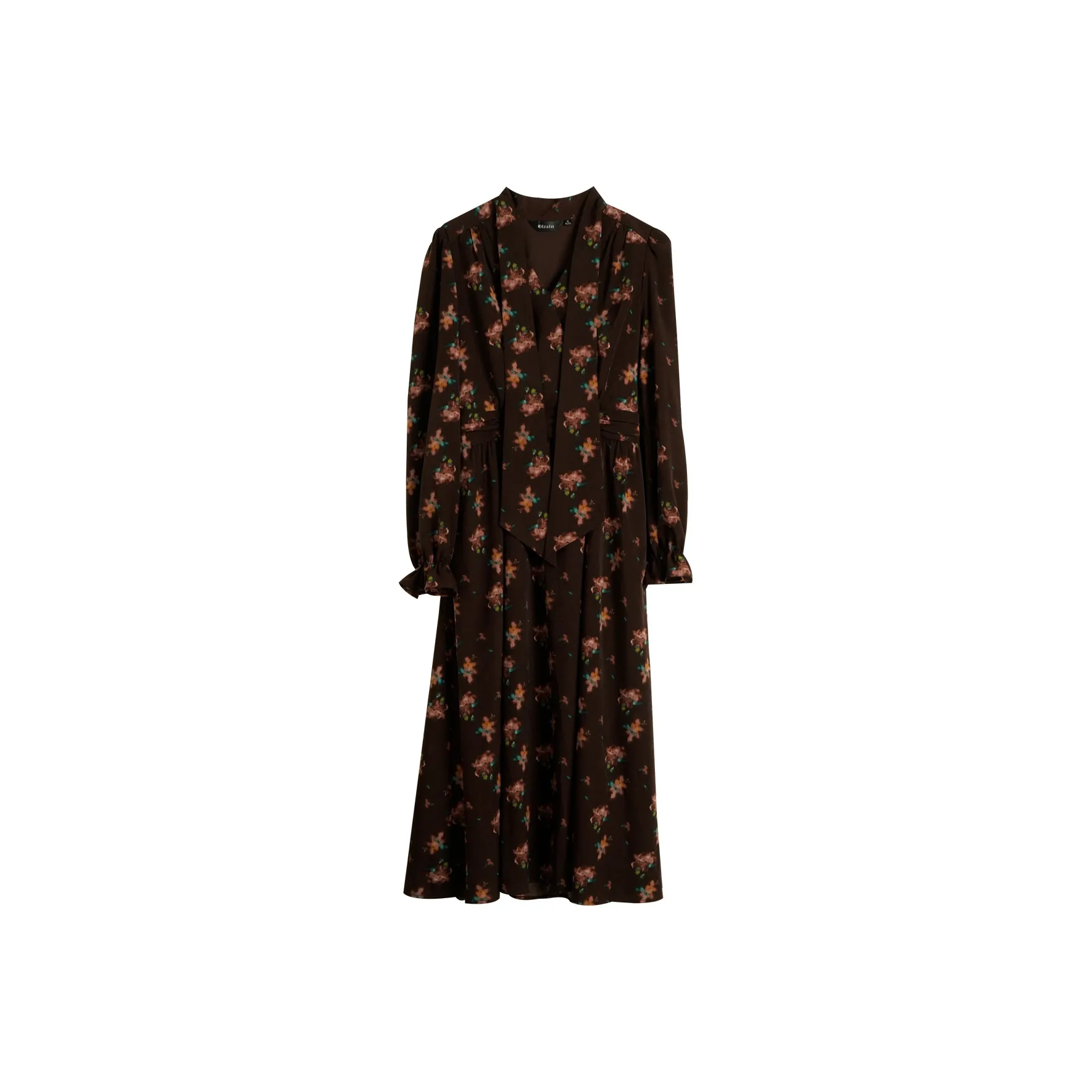 Olrain Long Sleeved Dresses Women's Print