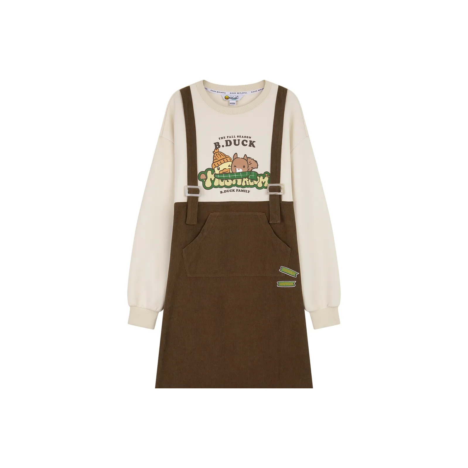 B.Duck Long-Sleeved Dresses Women's Multicolor