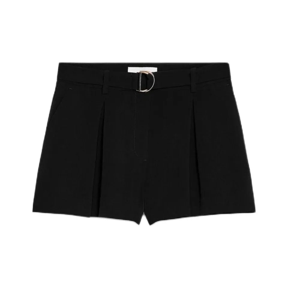 ZARA Повседневные шорты женские черные