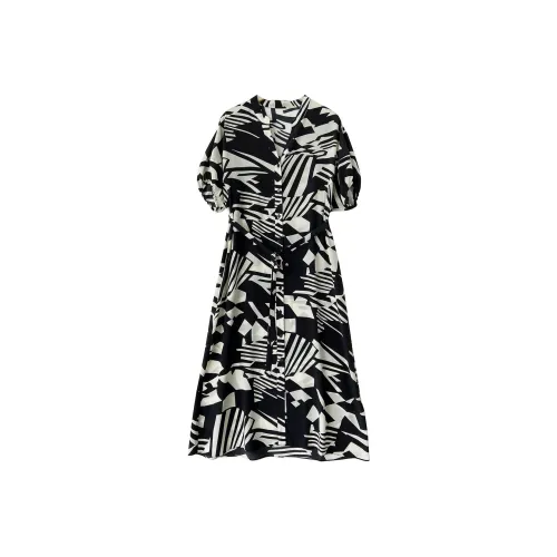 PUKKA Black Женские Короткие Платья с Рукавами