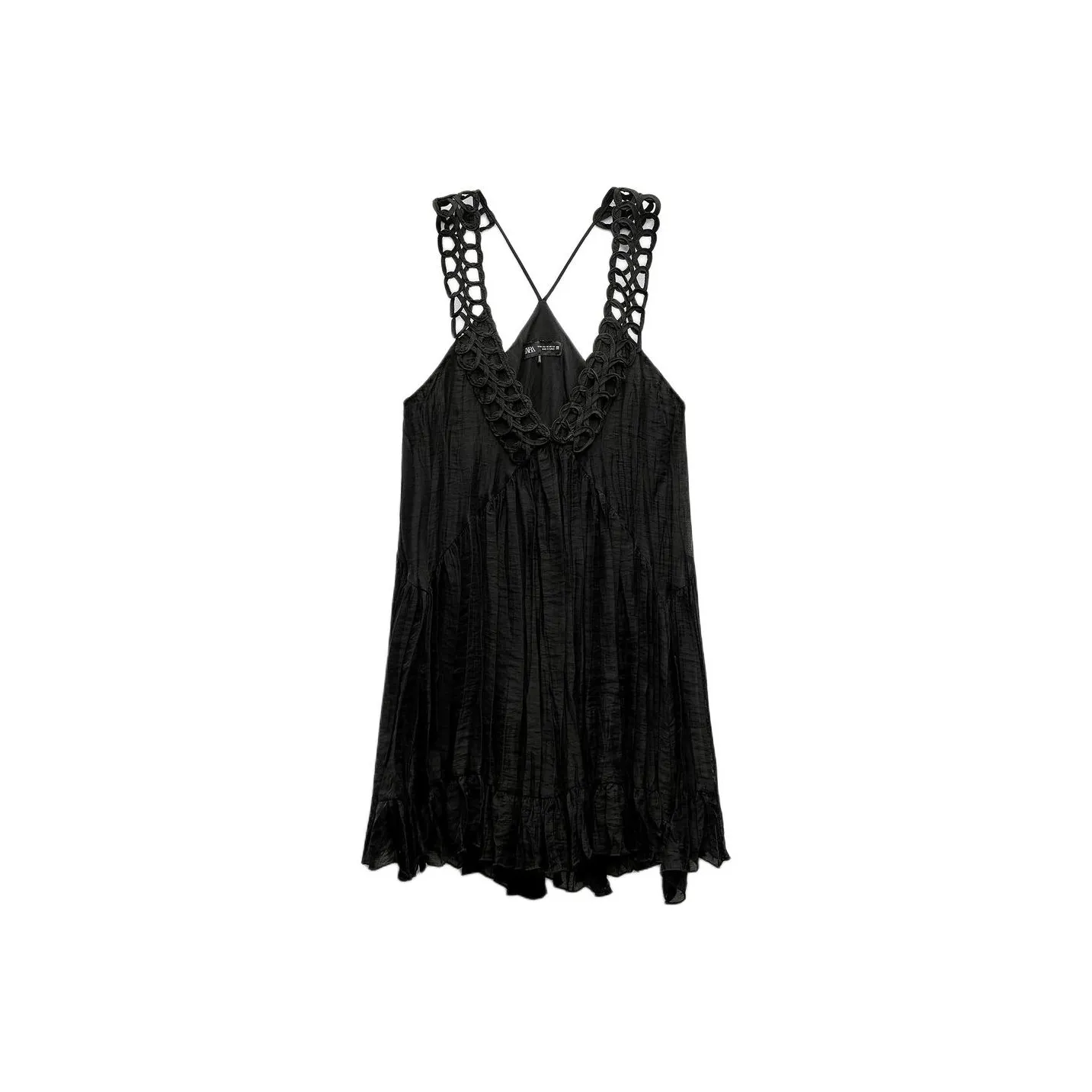 ZARA Sleeveless Dress Women's Black
