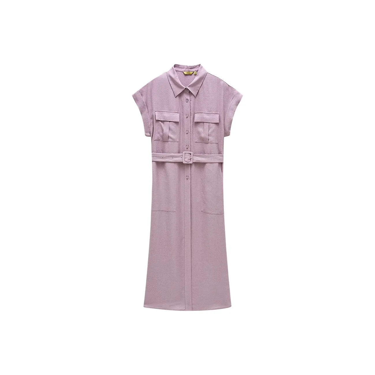 INSUN Короткий рукав платье женское розово-фиолетовое