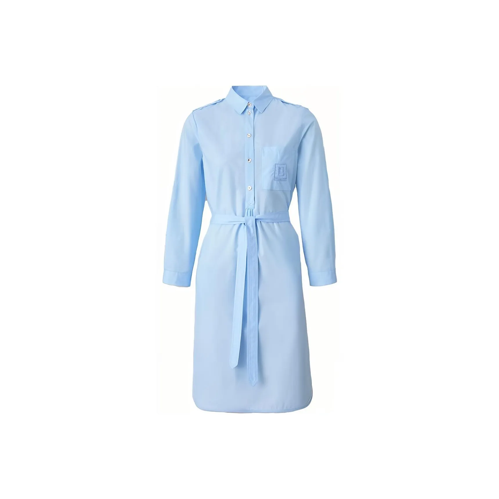 Burberry Long Sleeved Dress Women's Light Blue