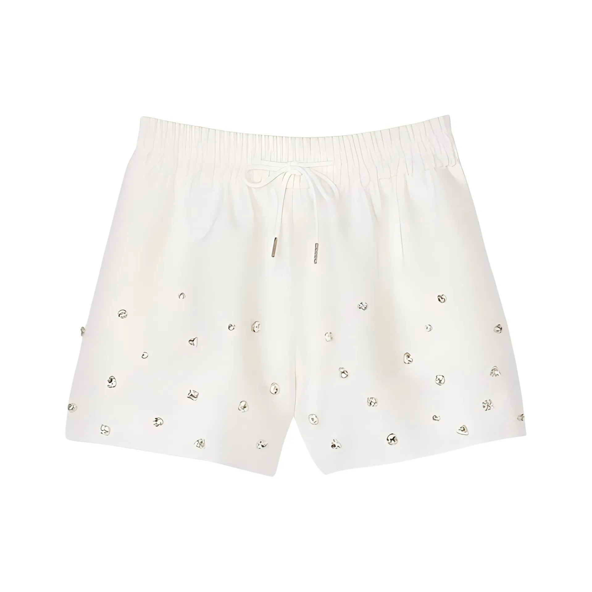 Sandro Rhinestone embellished Drawstring Shorts