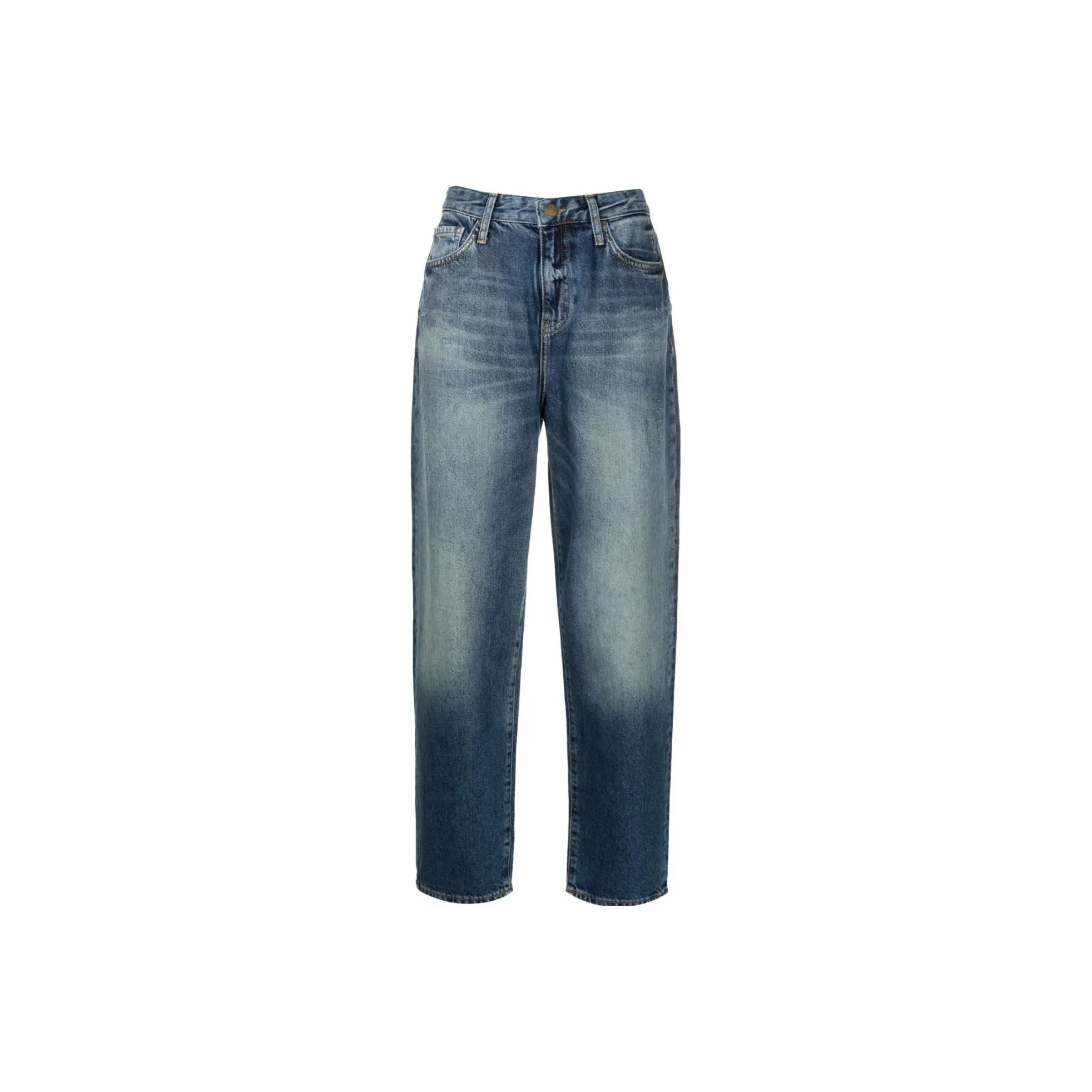 ARMANI EXCHANGE Logo-patch Girlfriend Jeans