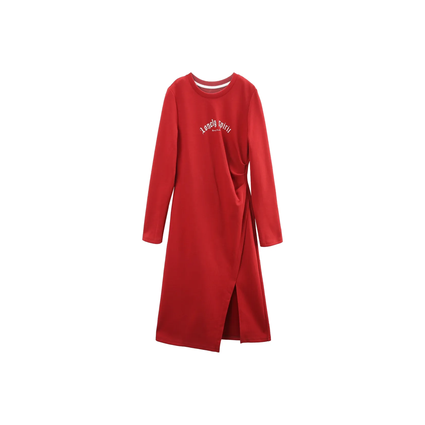 A Paradise For Awakening Long-Sleeved Dresses Women's Burgundy