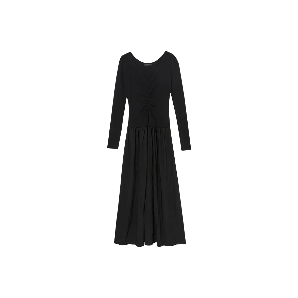 WESTLINK Длинное платье с длинными рукавами женское черное