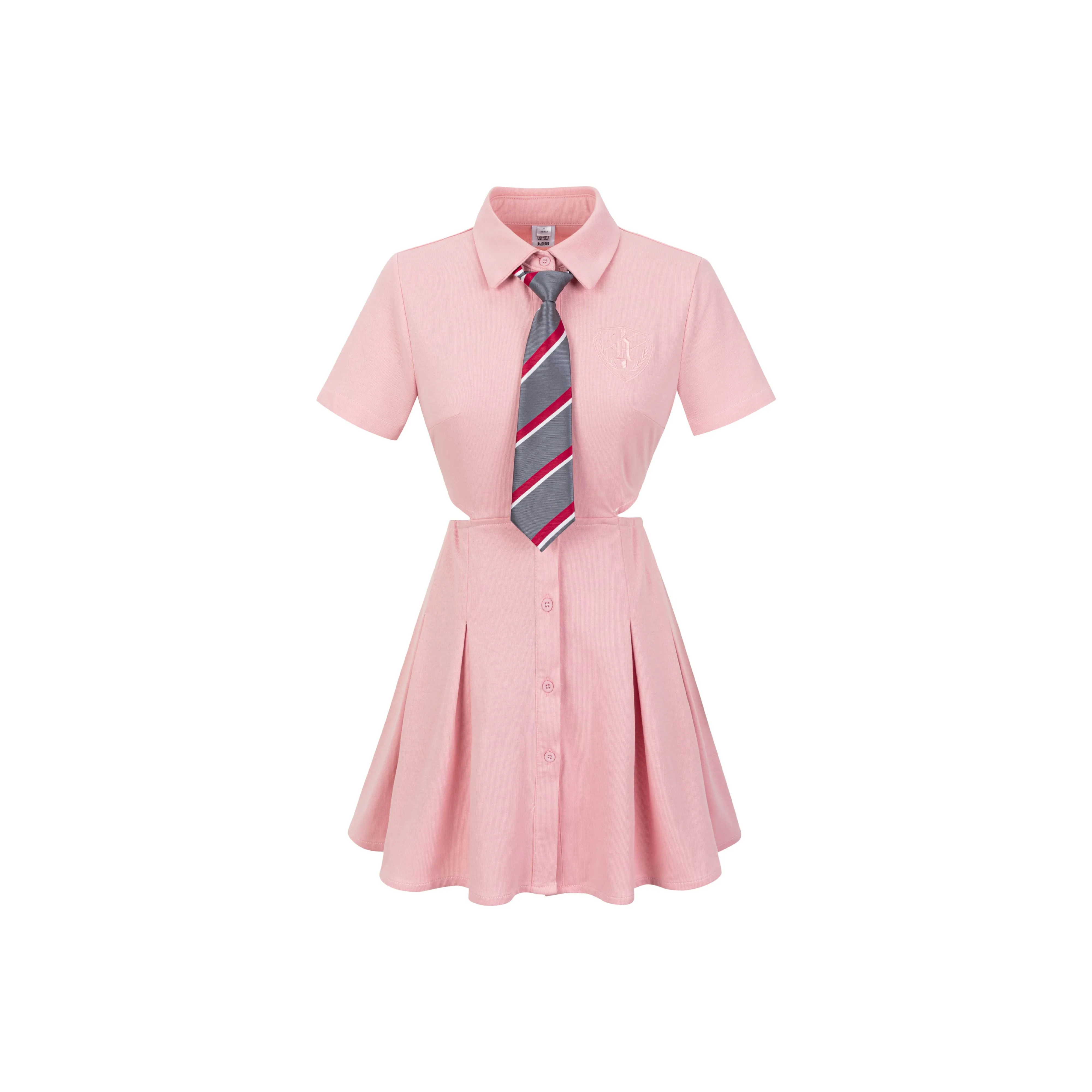 Розовые женские платья с коротким рукавом