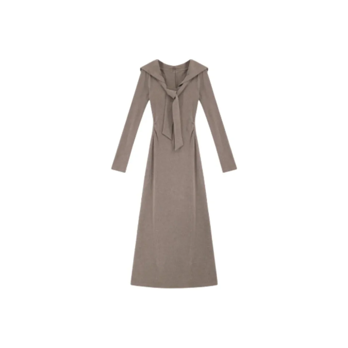 OYANXI Длинное платье с длинными рукавами женское