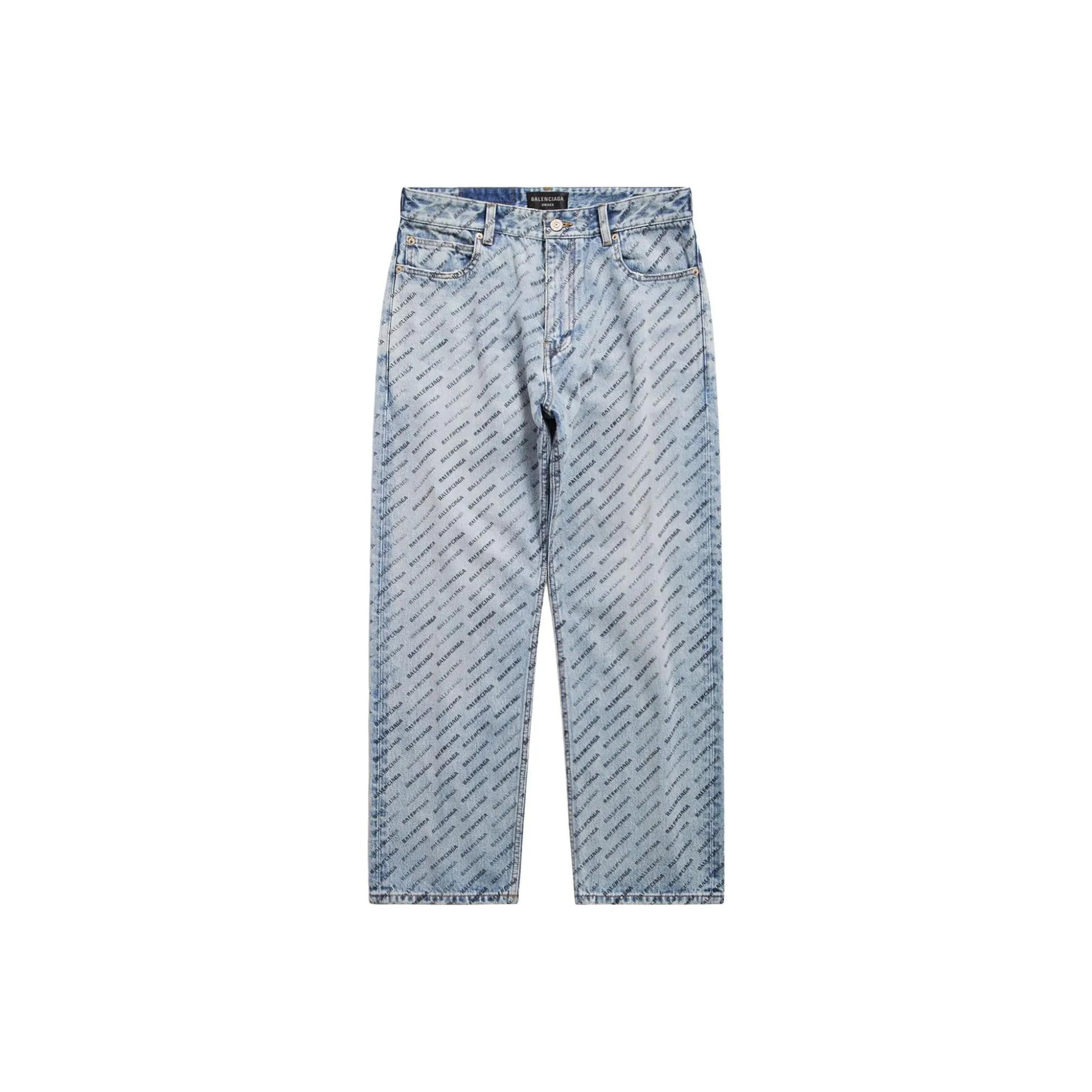 Balenciaga Buckle Loose Fit Pant 'Iced Blue'