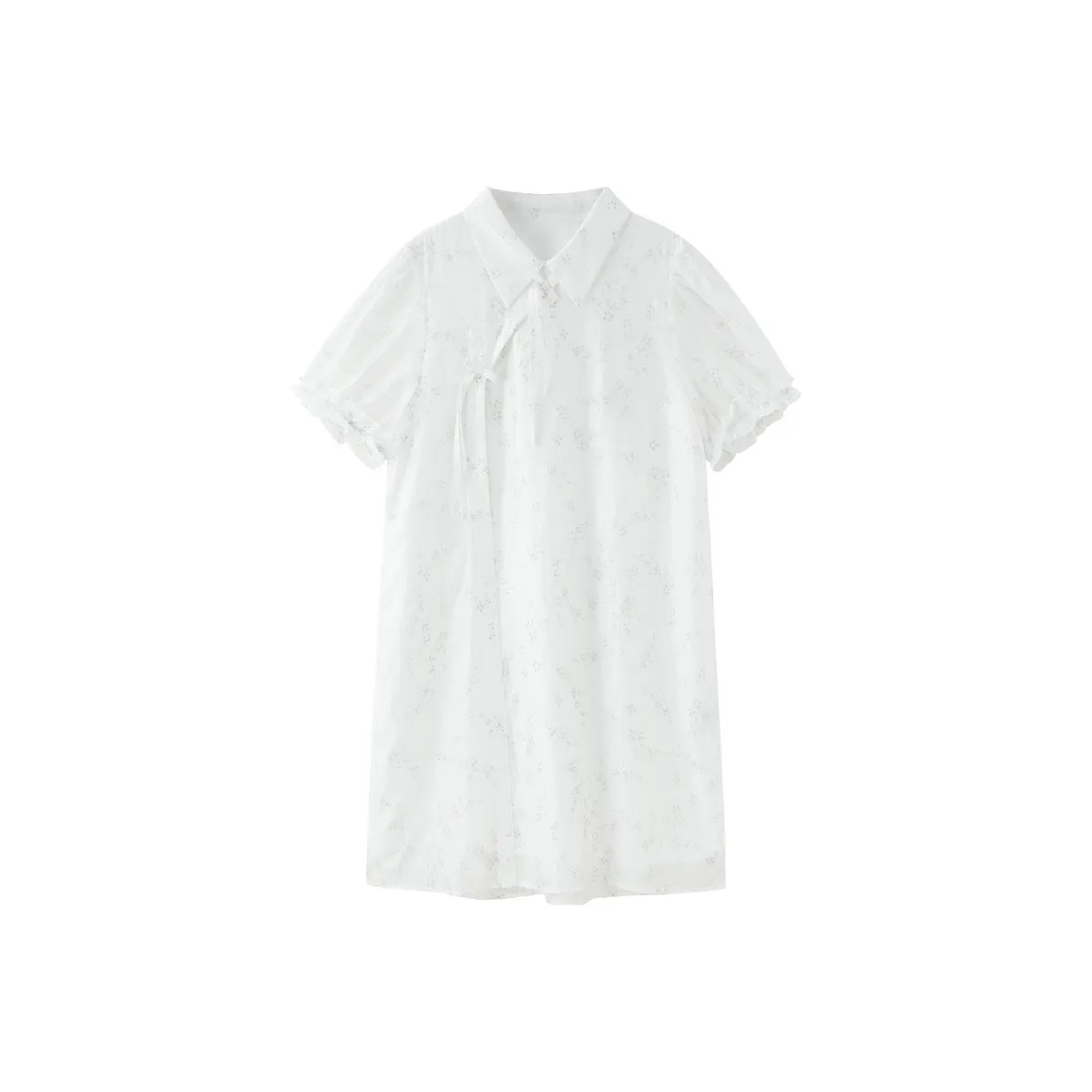 LEDIN Короткий рукав Платье Женское Многоцветное Узор