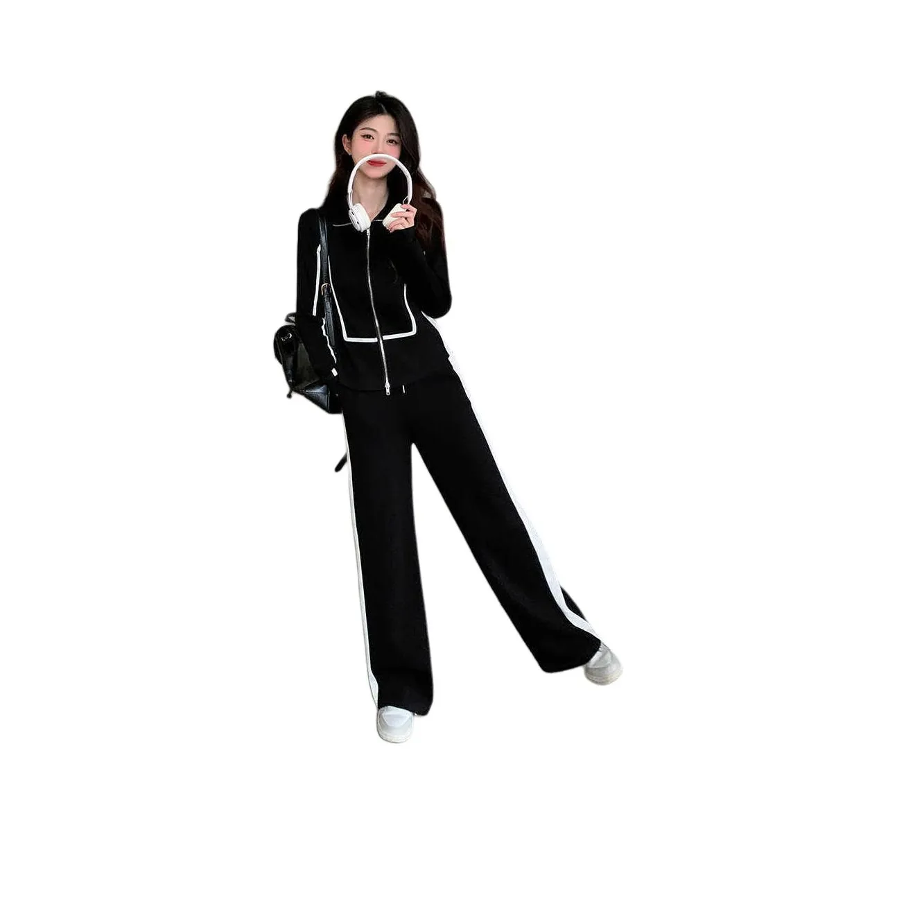 GULIANFEI Повседневный костюм женский черный