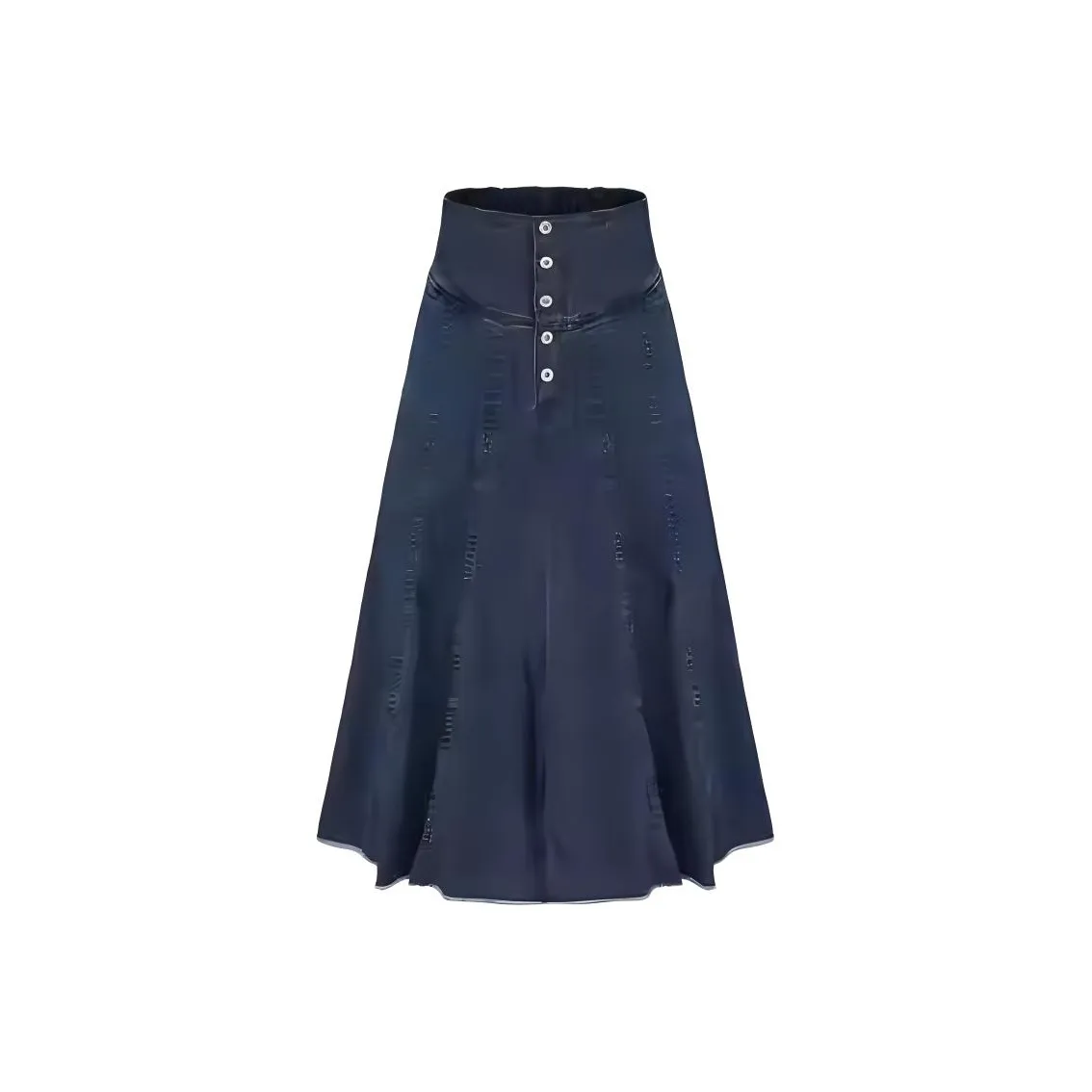 INITIAL Деним Длинный Юбка Женские Синий