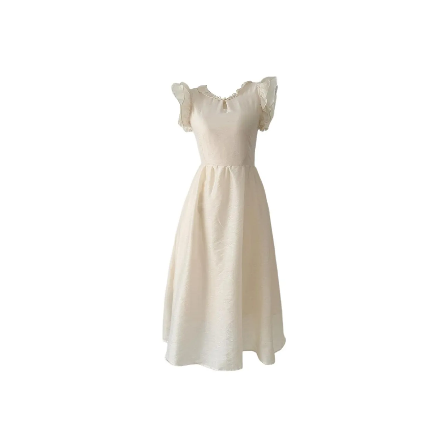 CPAURA Без рукавов Платье Женское Лимонно-желтое