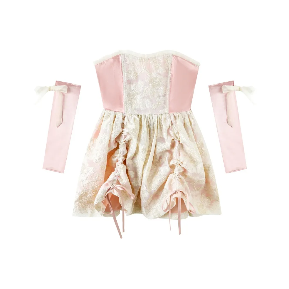 EIDOLON GRAIN Без рукавов Платье Женское Розовое шампанское