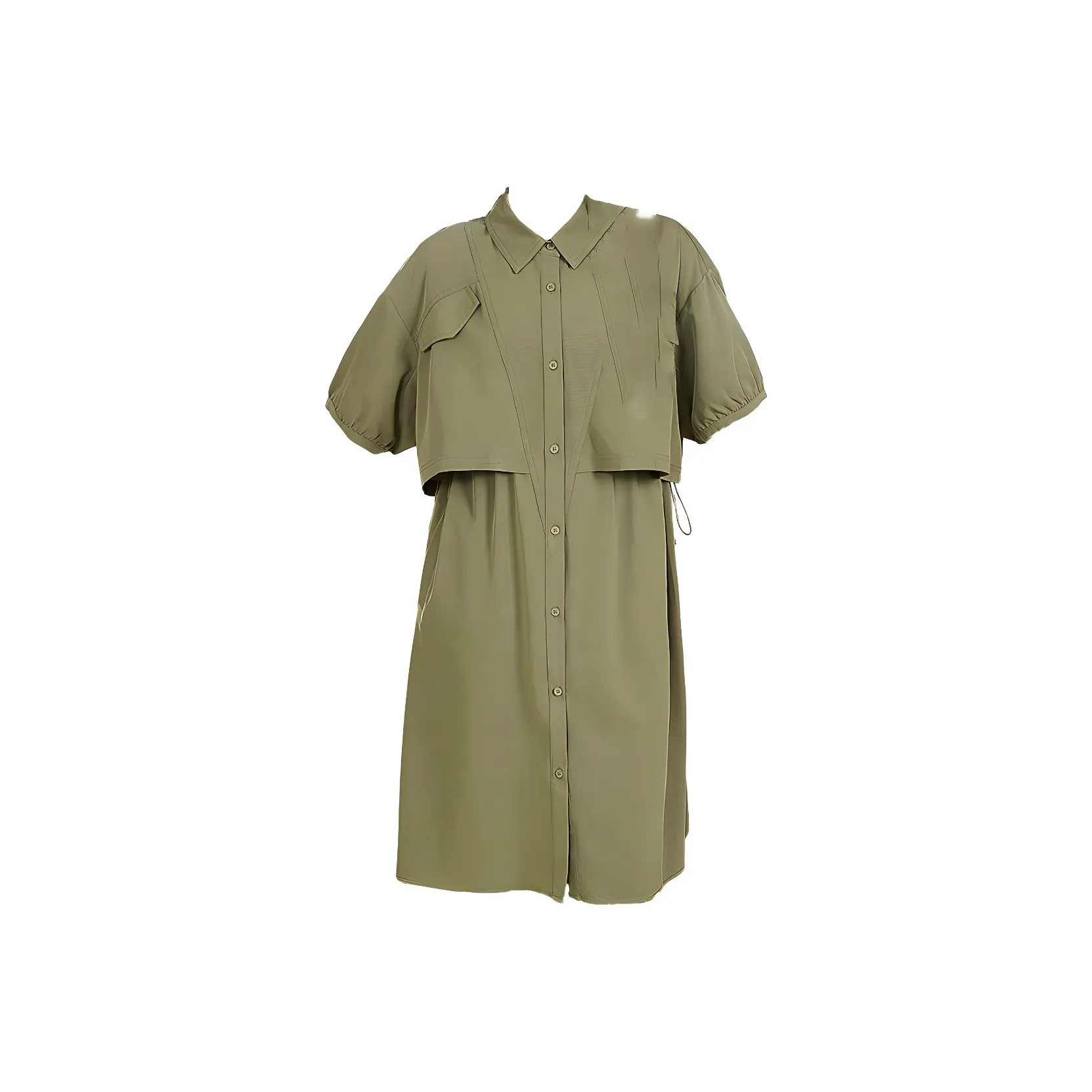 MUGUOGUOMU Летнее платье с утяжкой на талии женское