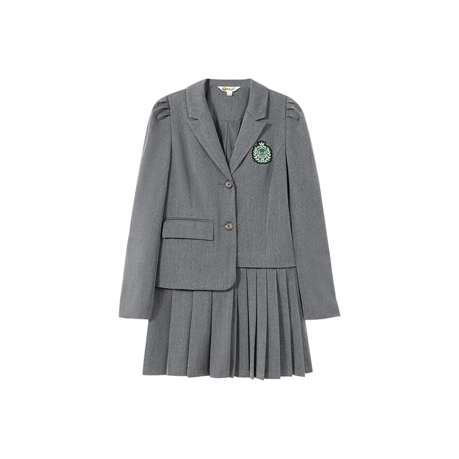 B.Duck Long Sleeved Dresses Women's Gray