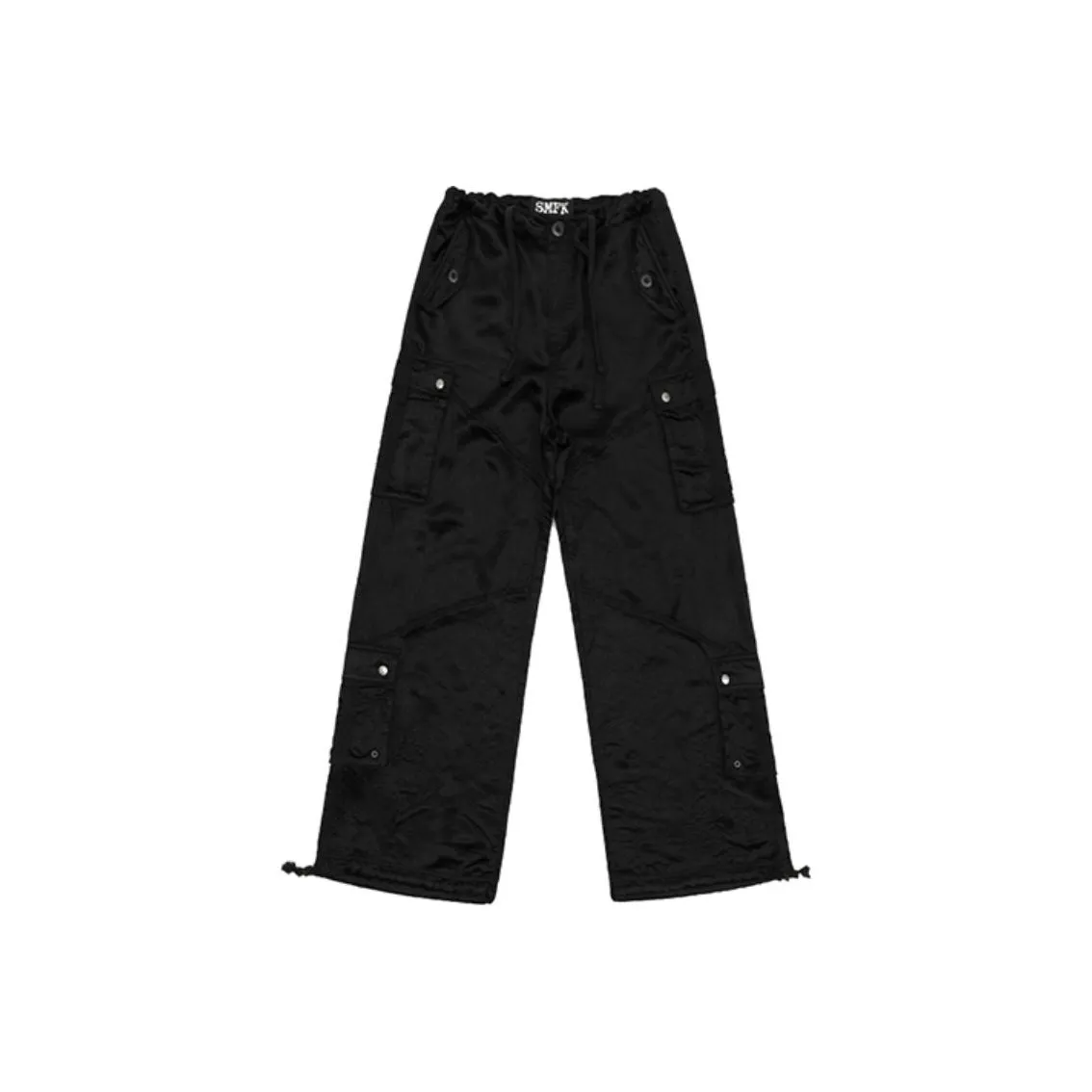 SMFK Карго Брюки Женские Черный Нефритовый Цвет
