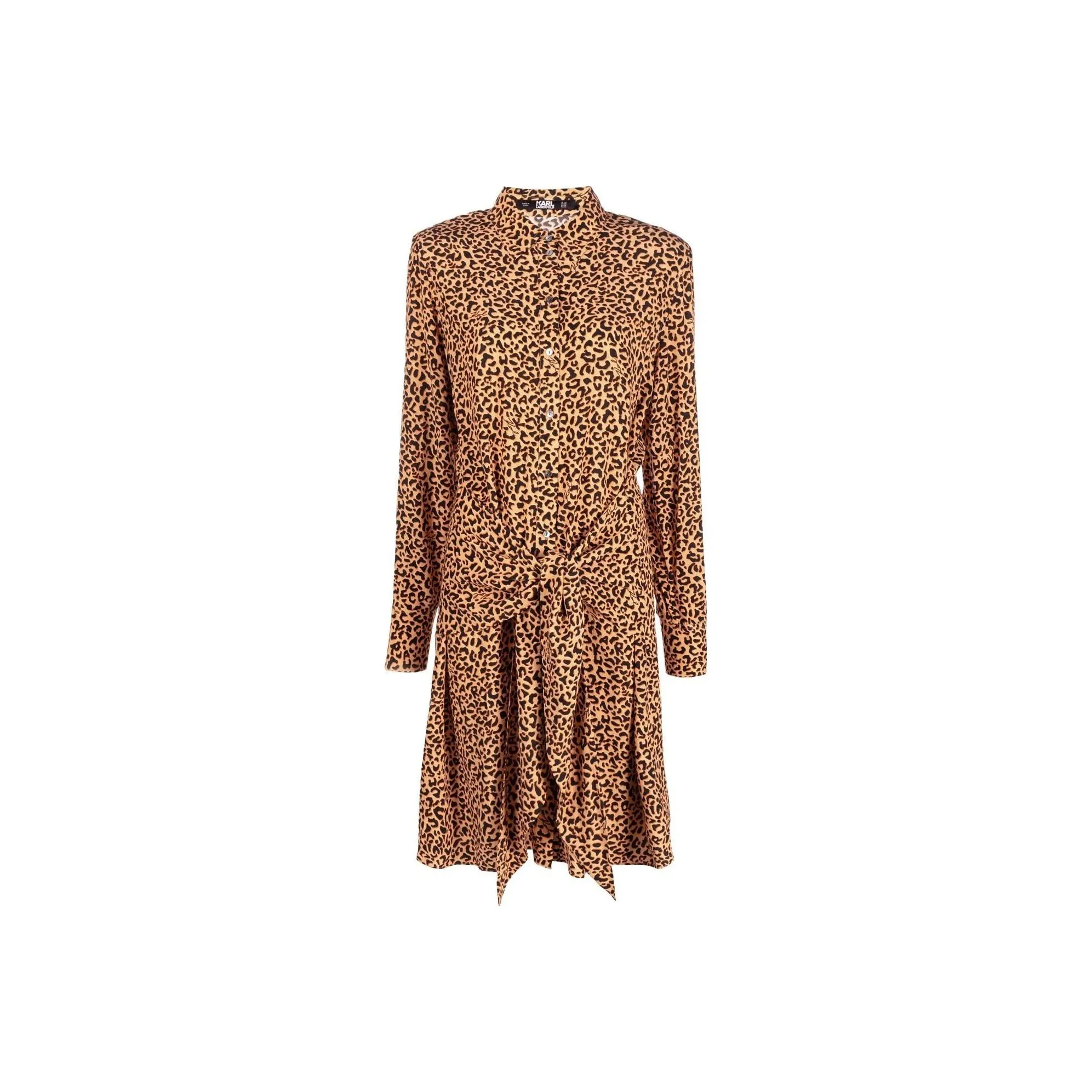 KARL LAGERFELD / Karl Lagerfeld Jeans Leopard print Tie waist Shirtdress