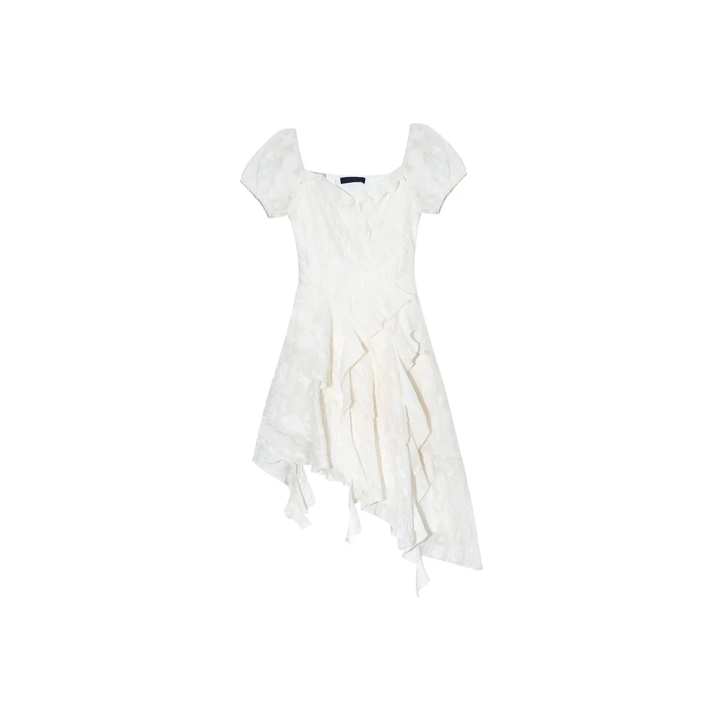 MITX Короткий рукав платье женский белый