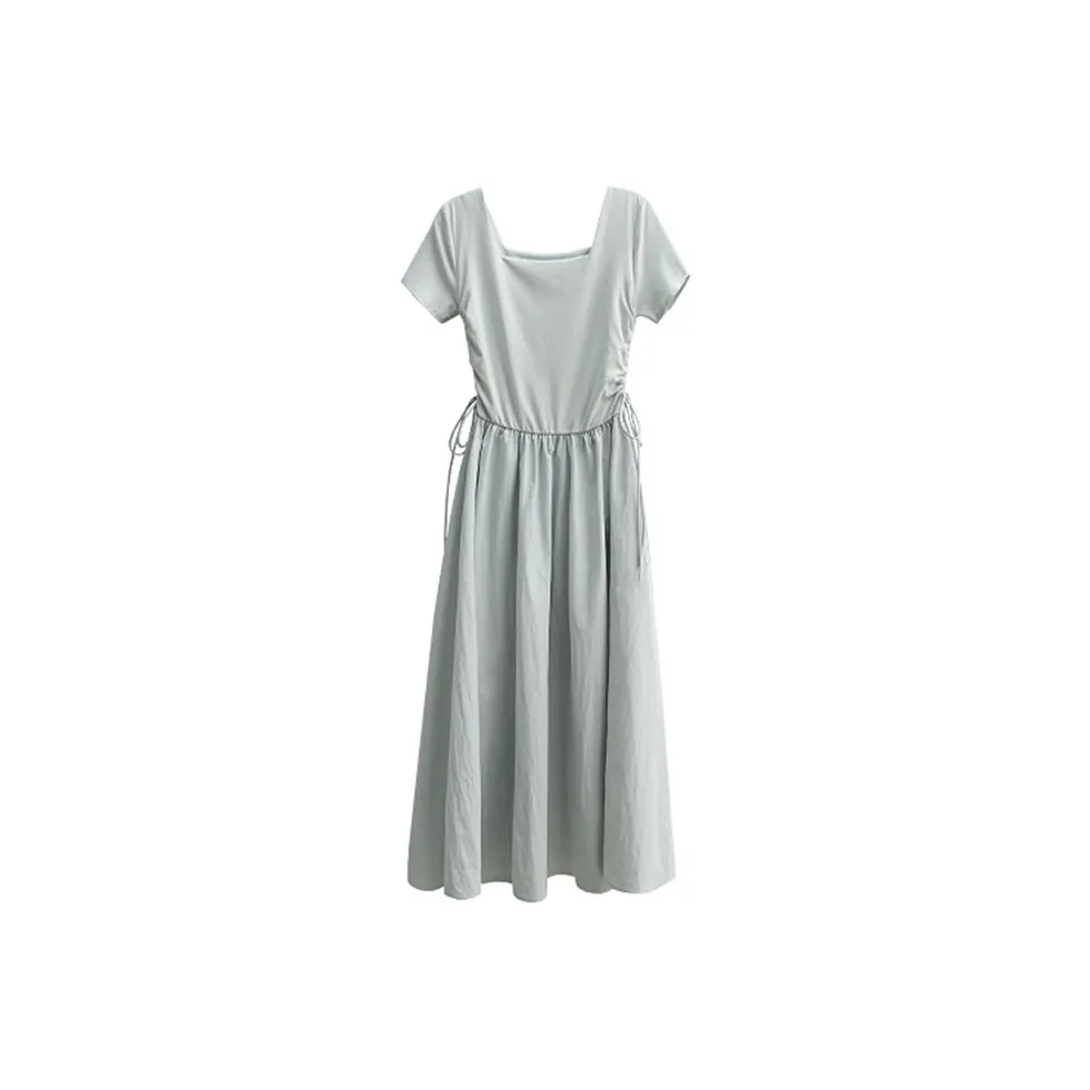 Adeworn Short Sleeved Dress Women's Dusty Blue