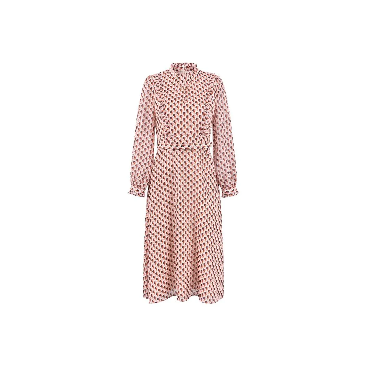 JZ. ANNAKRO Long-Sleeved Dresses Women's Heather Red Coffee