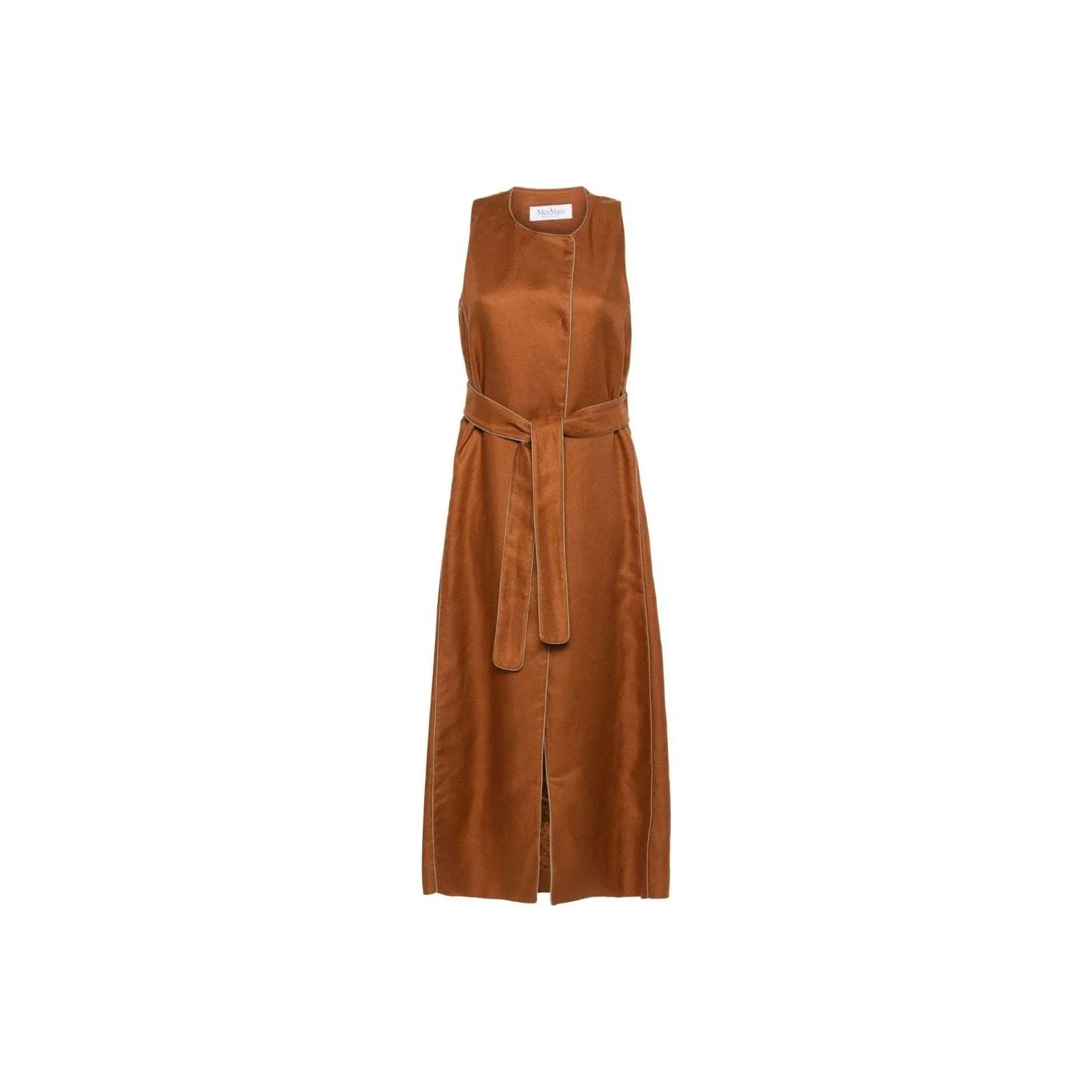 MaxMara Crewneck Belted Jacket