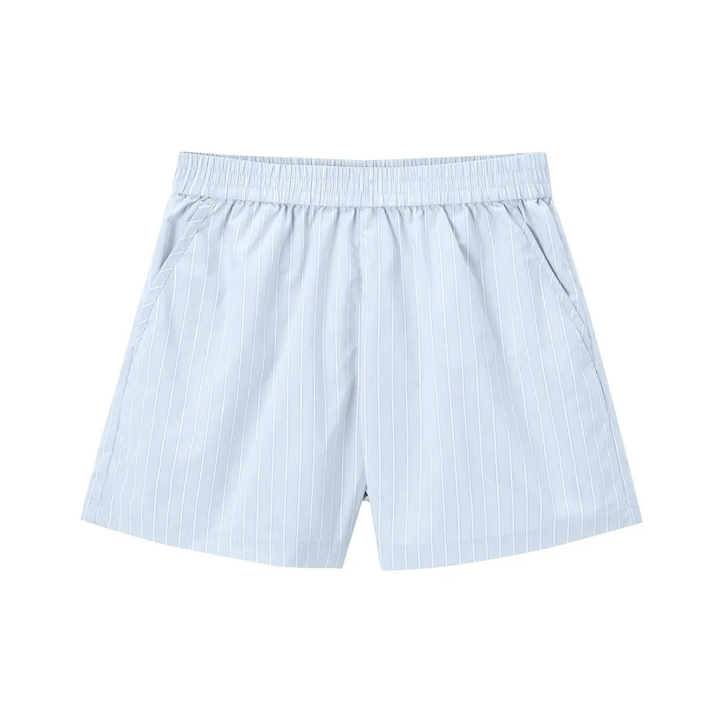 LEDIN Синие полосы Женские Повседневные шорты