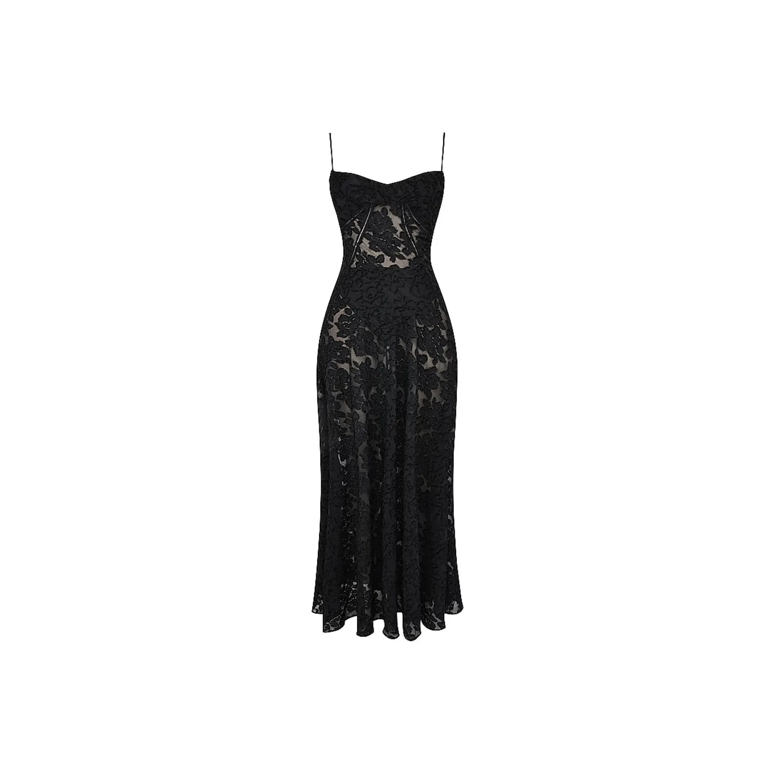 HOUSE OF CB SEREN Slip Dress Women's BLACK/Black
