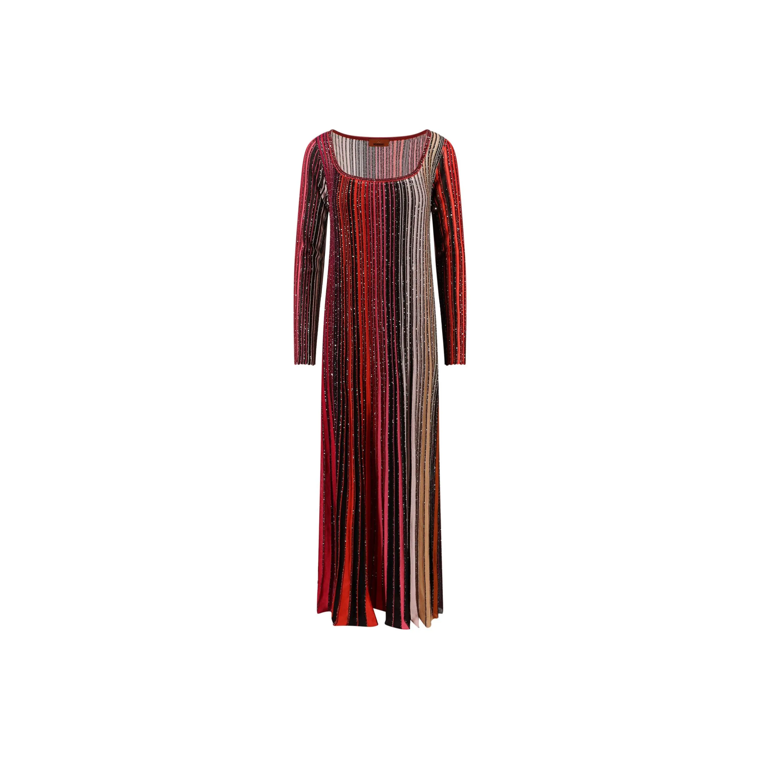 MISSONI Sequined Striped Long Dress
