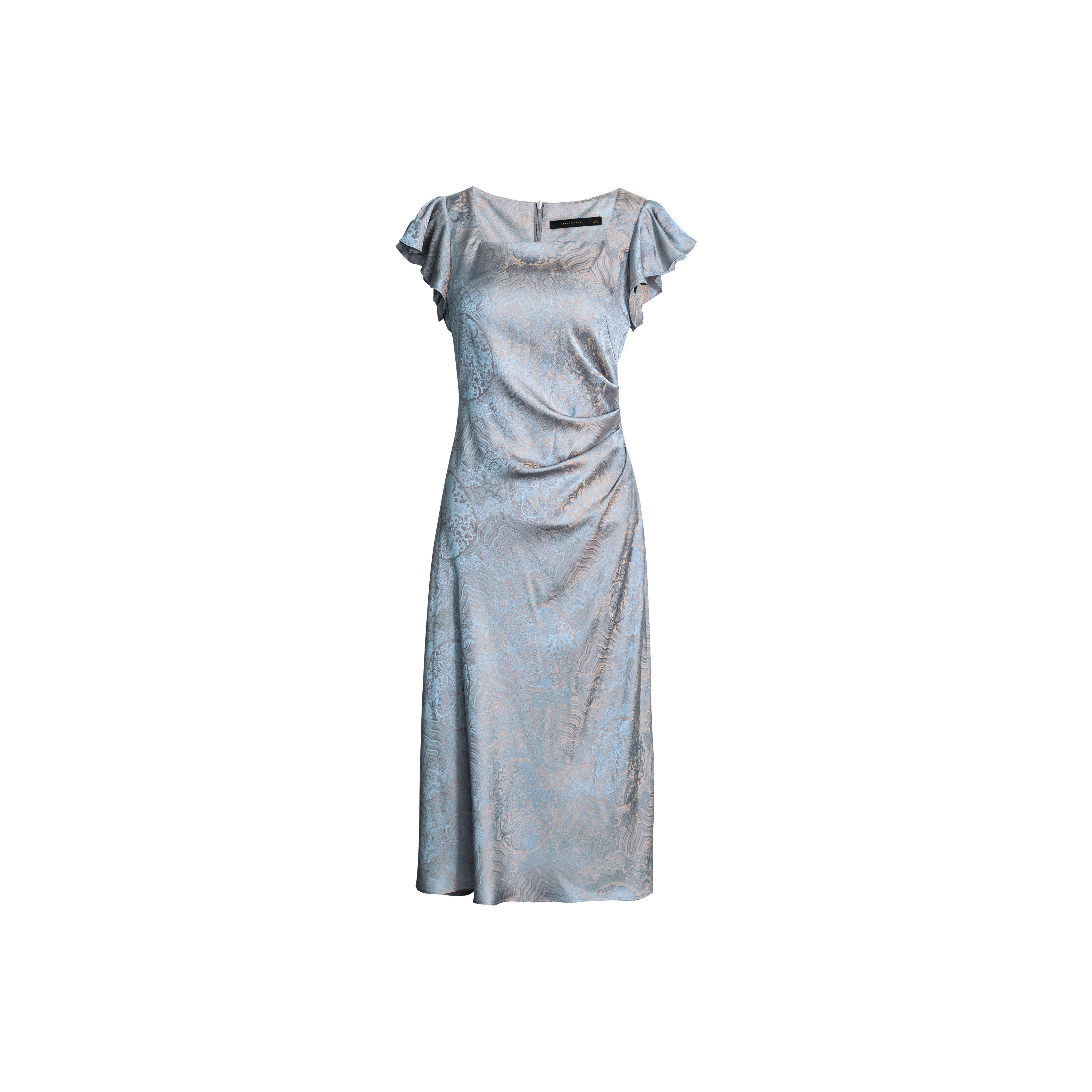 ROEYSHOUSE Short Sleeved Dress Women's Light Blue