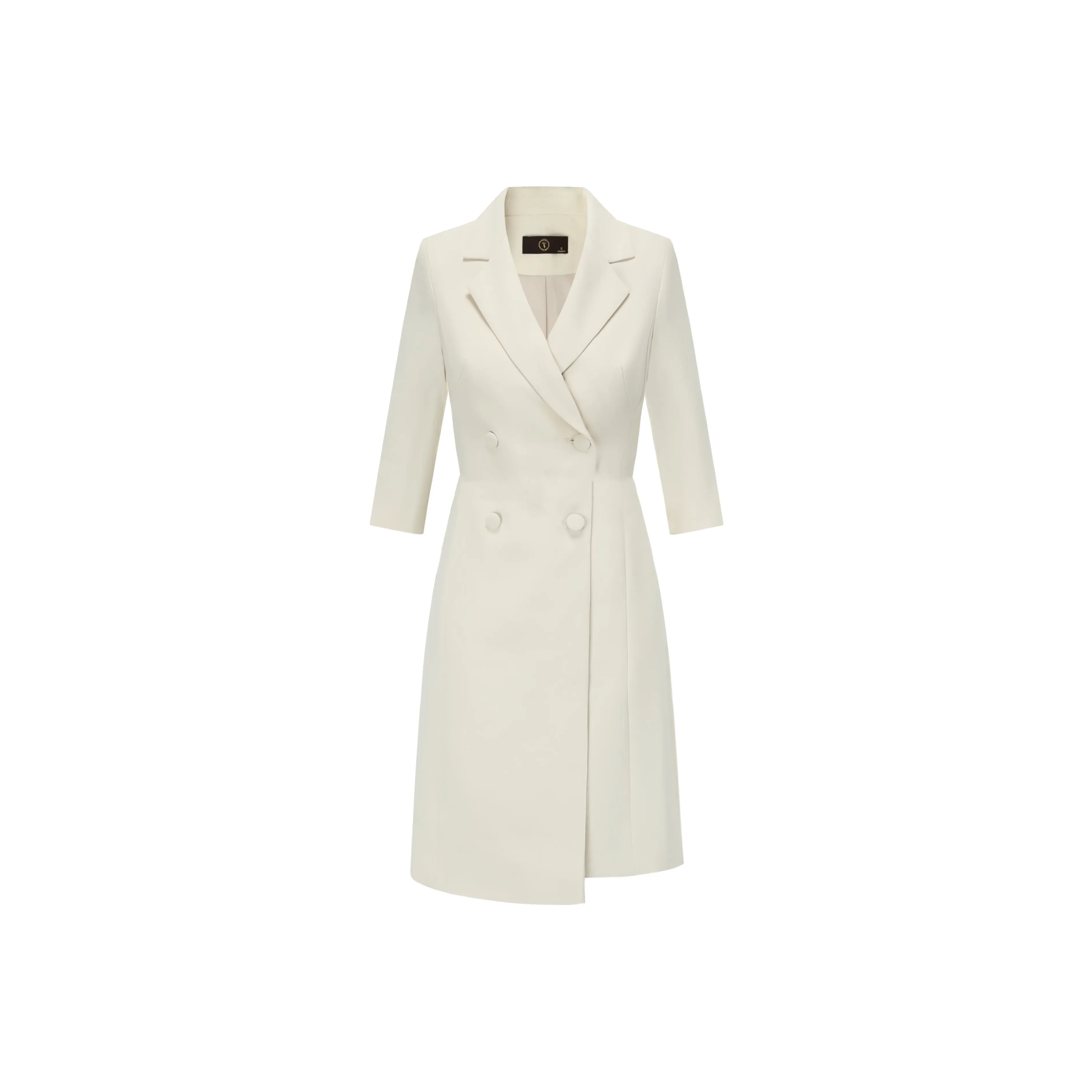 ONE SHALLOW Длинное платье с длинным рукавом женское бежевый