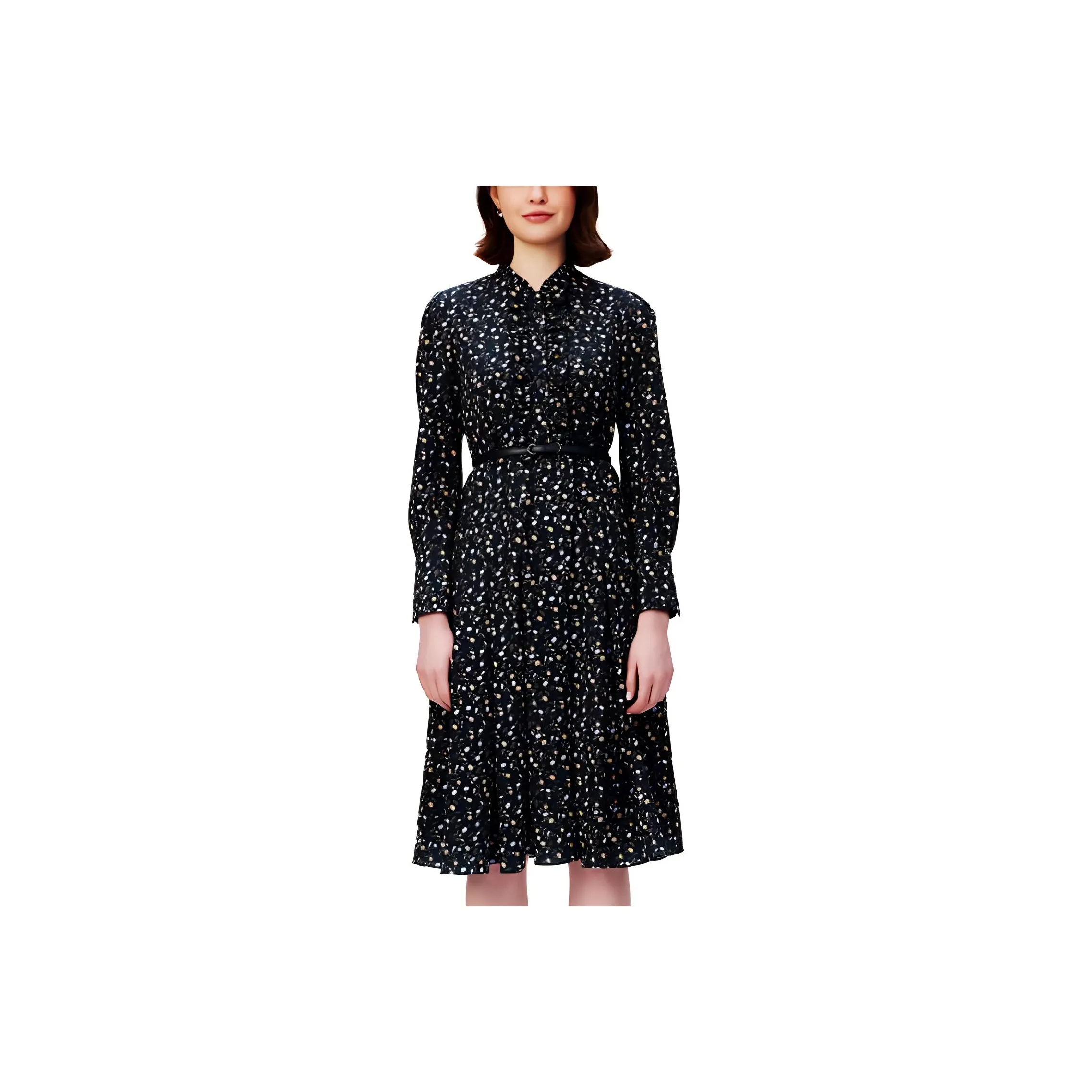 HAZZYS Long-Sleeved Dresses Women's Navy Blue