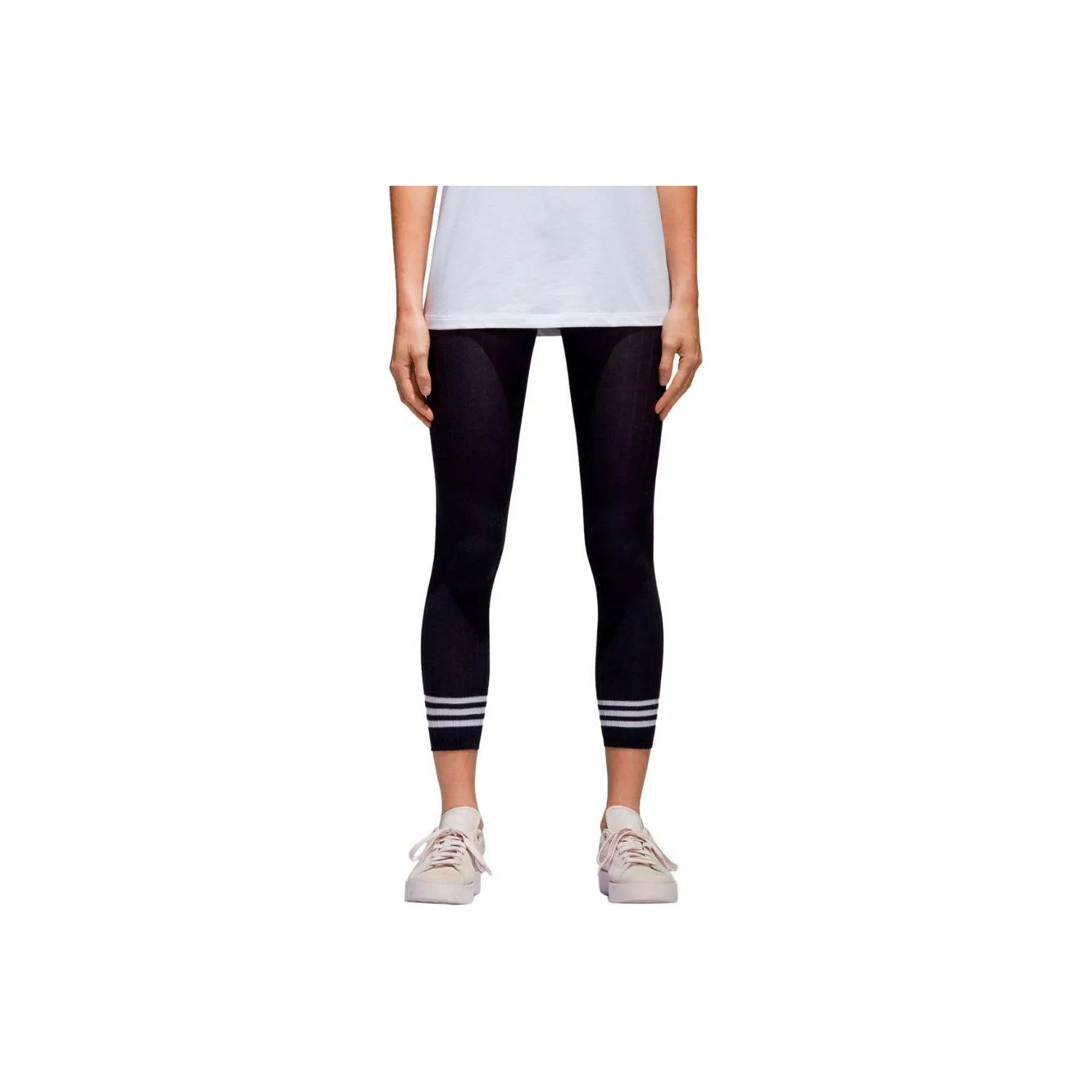 Adidas Originals 3 Stripes Leggings Женские Черные