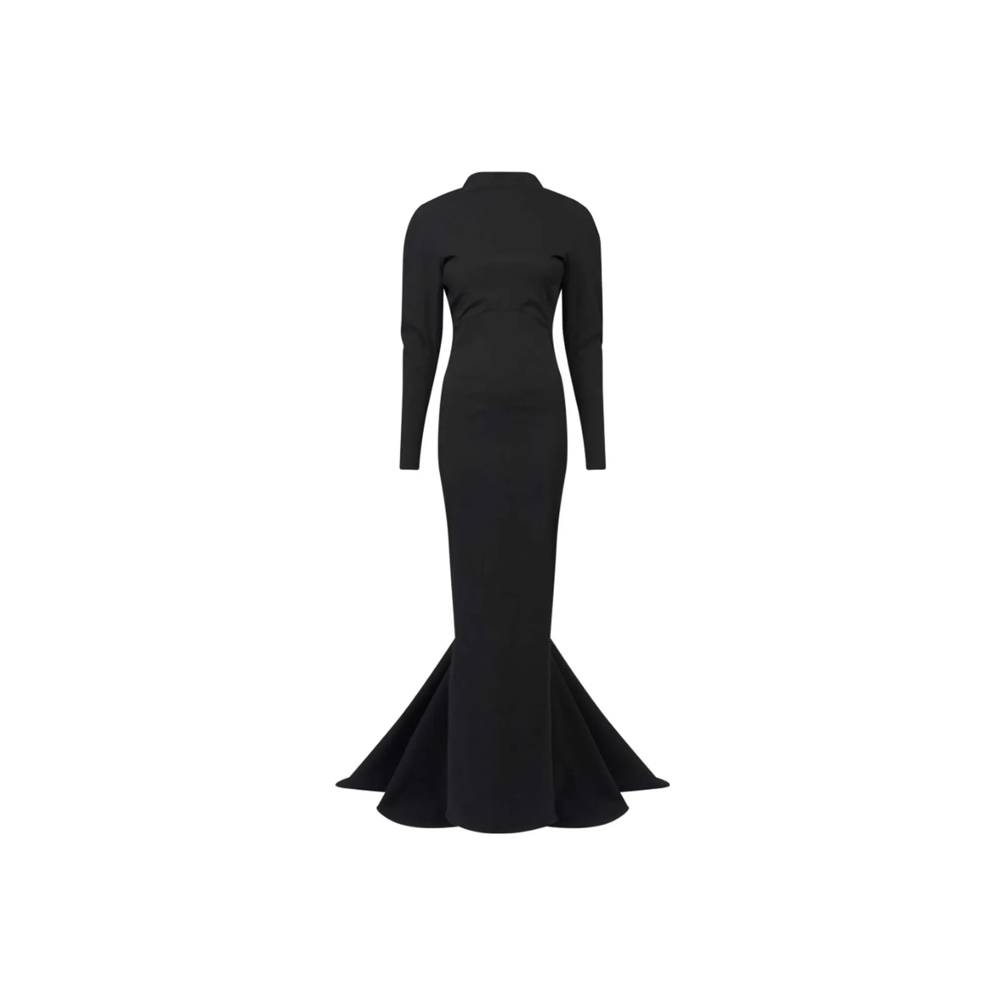 Alaïa Embellished Cut Out Detailed Maxi Dress