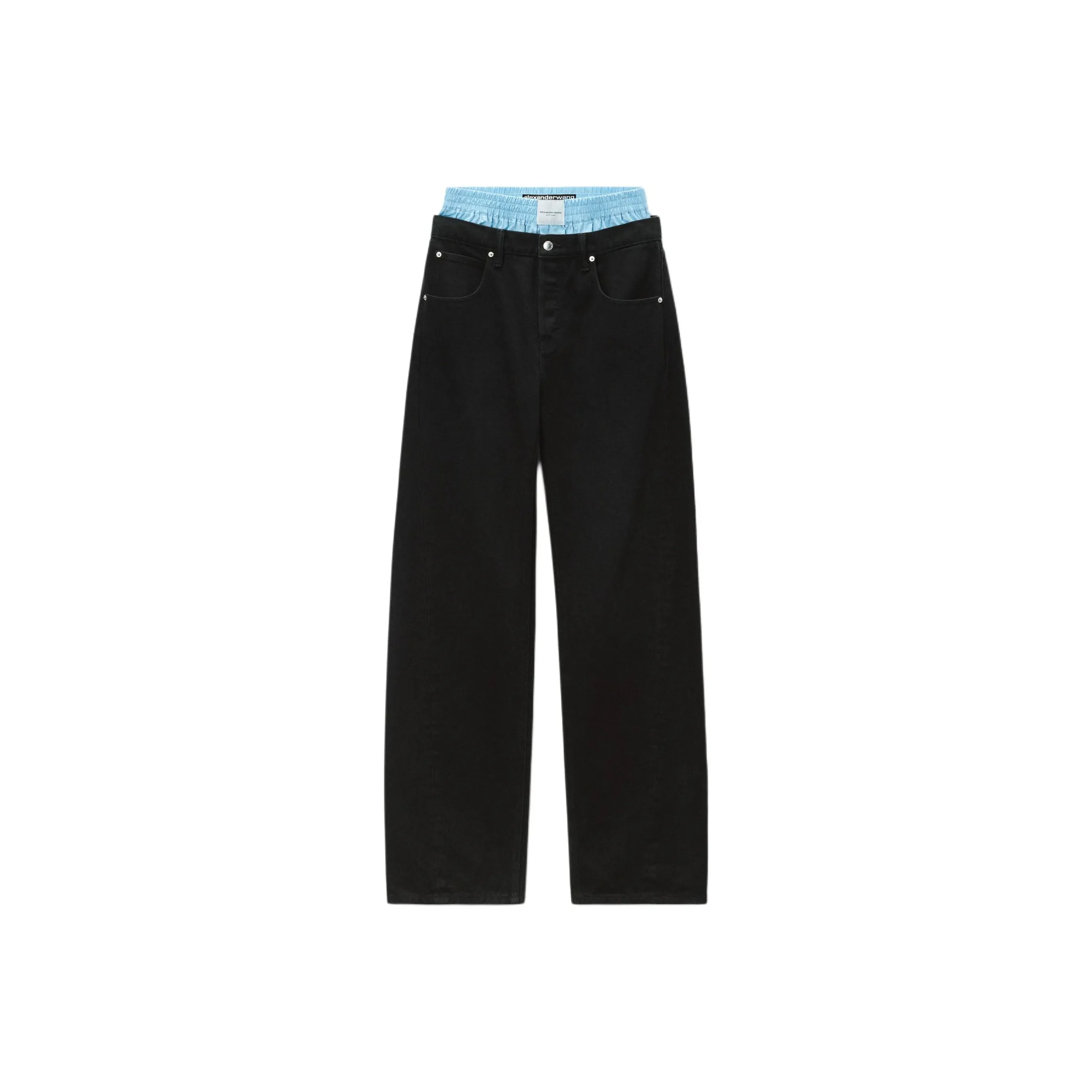 Alexander Wang Balloon Jean Prestyle Boxer Washed Black